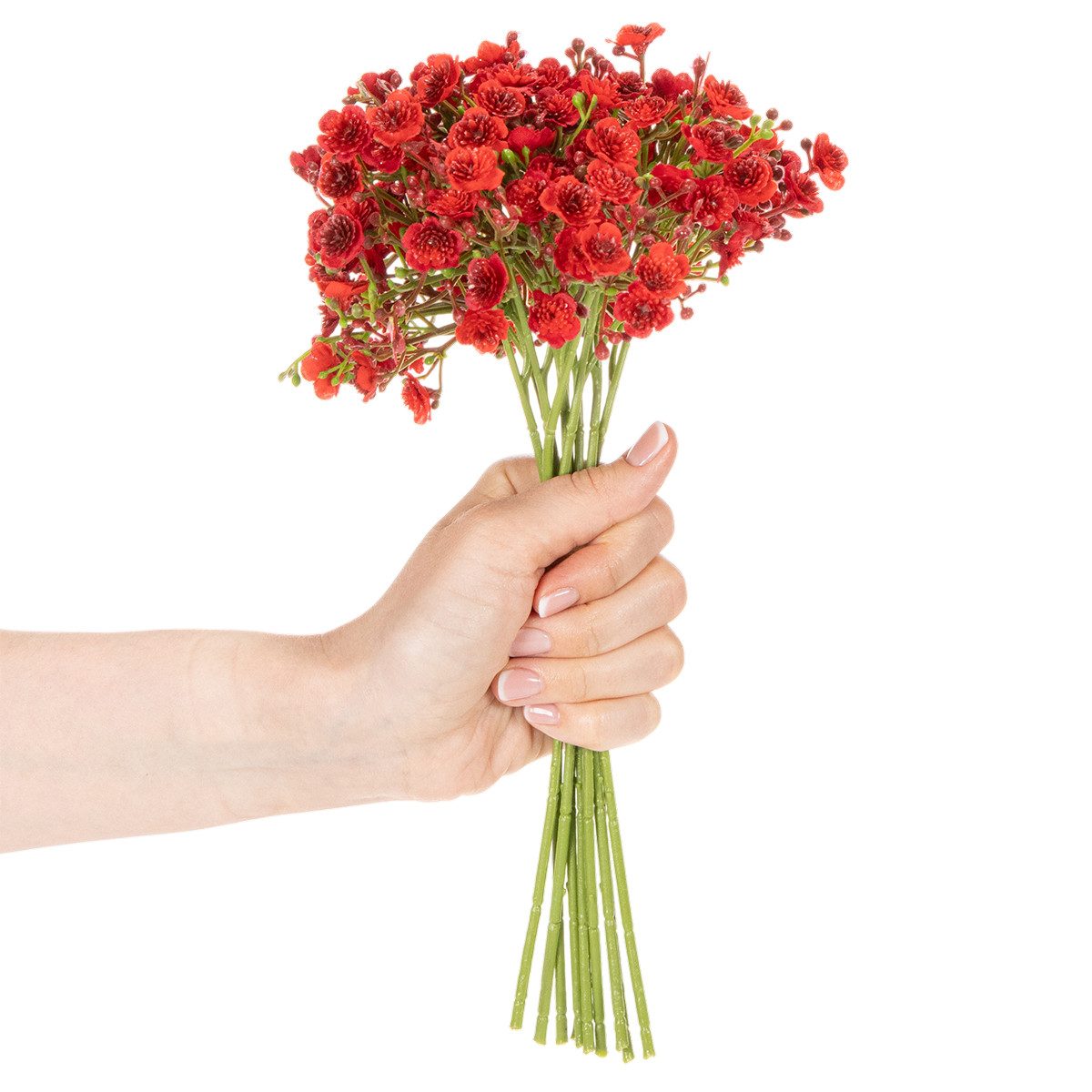 Kunstblume Künstliche Schleierkraut Blumen für Dekoration und Gestecke, 10 Stück, Florists Products, Höhe 30 cm