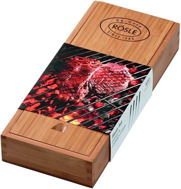 RÖSLE Besteck-Set RÖSLE 25147 Steakmesser scharf 4-er Set in Holzbox