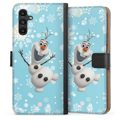 DeinDesign Handyhülle Frozen Olaf Disney Offizielles Lizenzprodukt Frozen Olaf, Samsung Galaxy A13 5G Hülle Handy Flip Case Wallet Cover