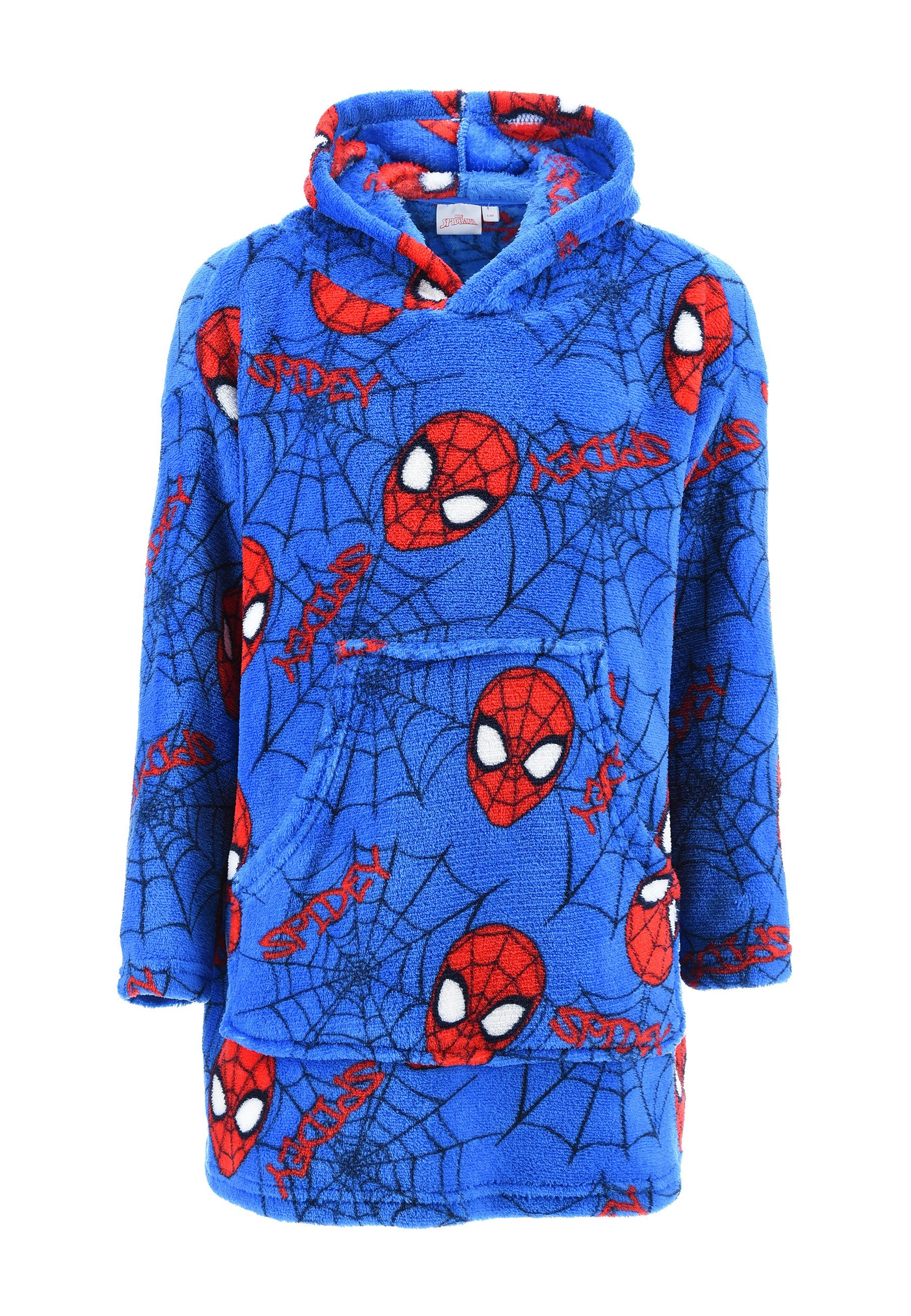 Spiderman Kinderbademantel Spider-Man Kinder Jungen Bade-Poncho Bade-Hoodie Bademantel