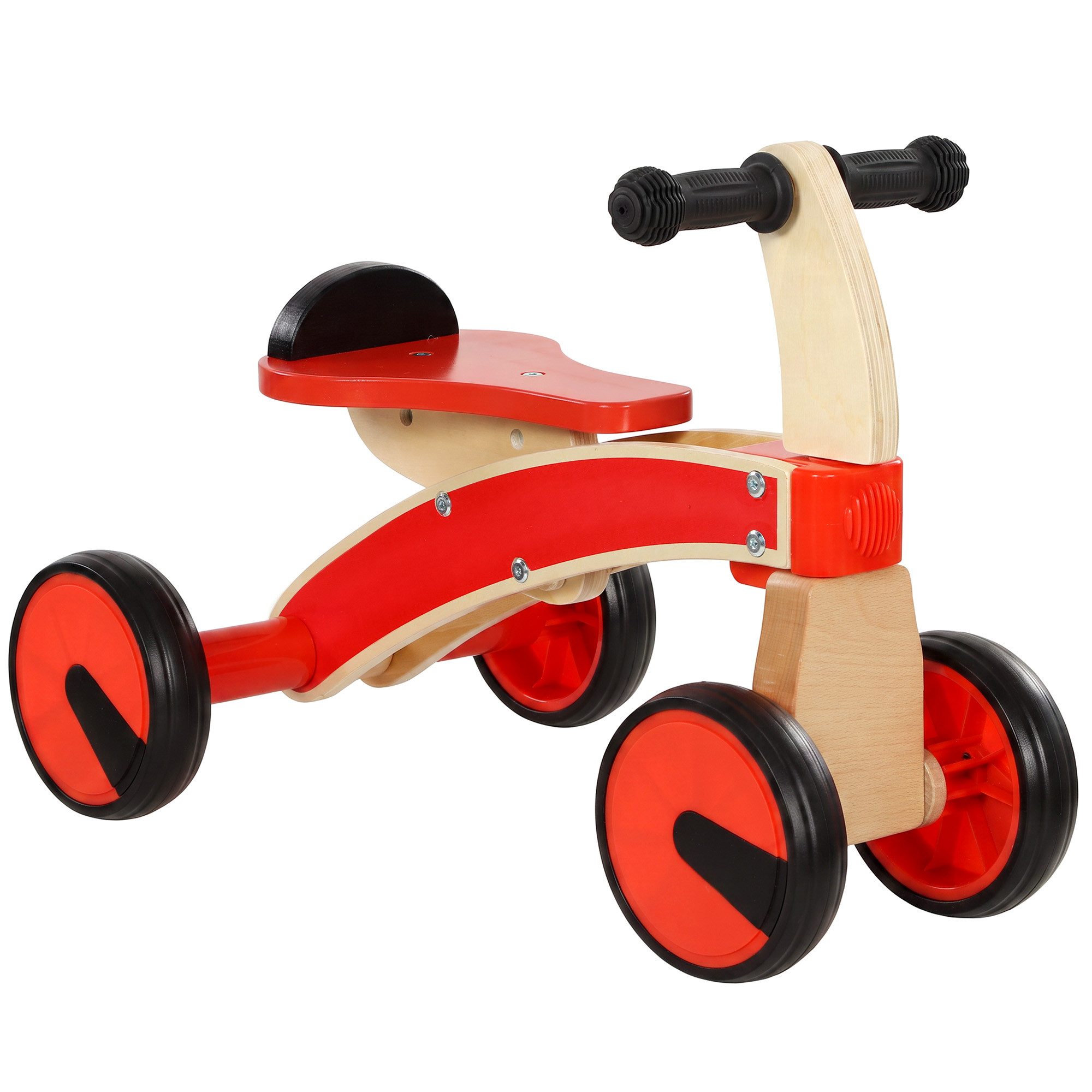 AIYAPLAY Rutscher Holz Rutschfahrzeug mit EVA-Rädern, (Set, 1-tlg., 1x Kinder-Rutschauto), BxTxH: 33x52x38,5 cm, Sitzhöhe 24,1 cm