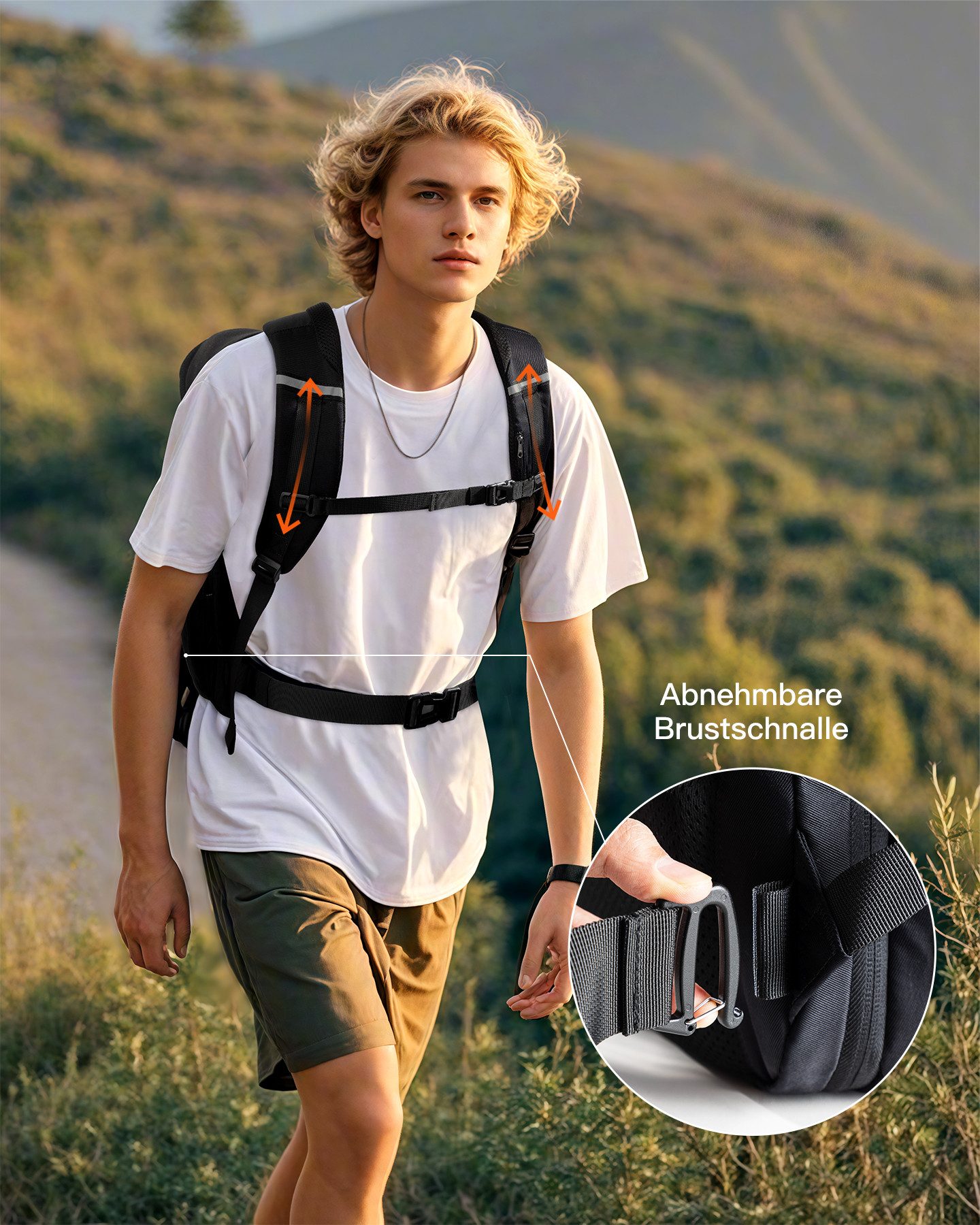 Inateck Laptoprucksack 38,5L Leichter Reiserucksack, TSA Freundlich Handgepäck Rucksack, für 15,6-17 Zoll Laptop, Groß Travel Backpack für Business Reise