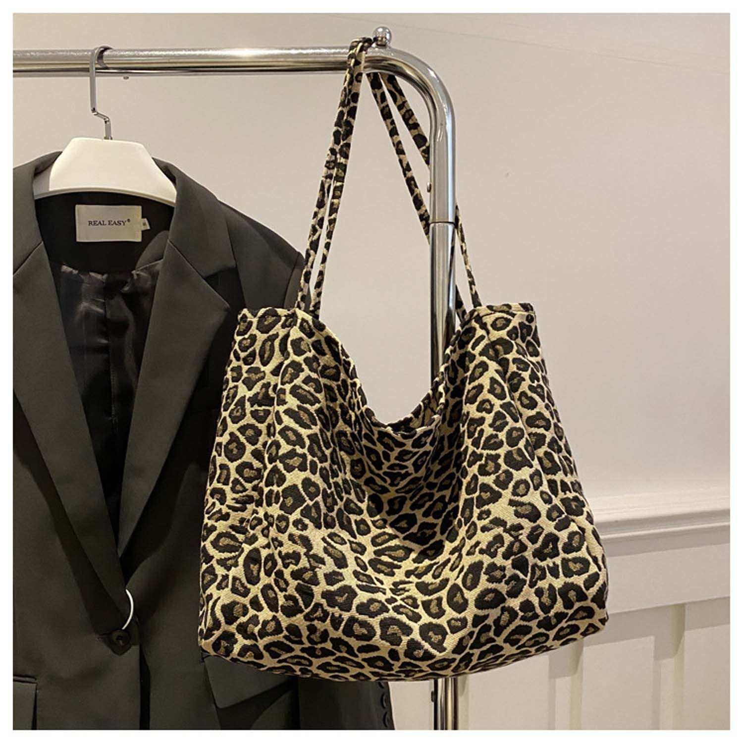 Oemmn Umhängetasche Damen Schultertasche Schultertasche mit Leopardenmuster – Bild 3 von 5