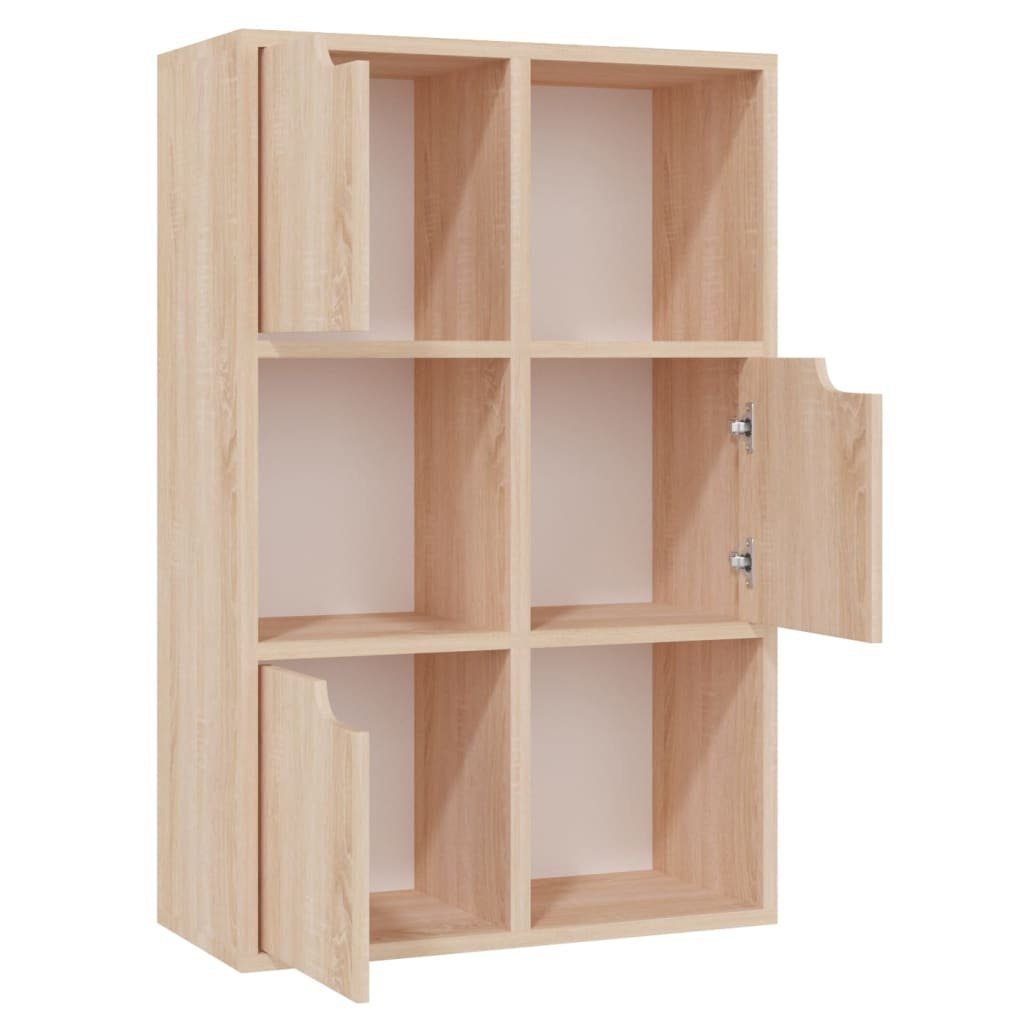 vidaXL Regal Bücherregal Sonoma-Eiche 60x27,5x88 cm Spanplatte. € 81,95