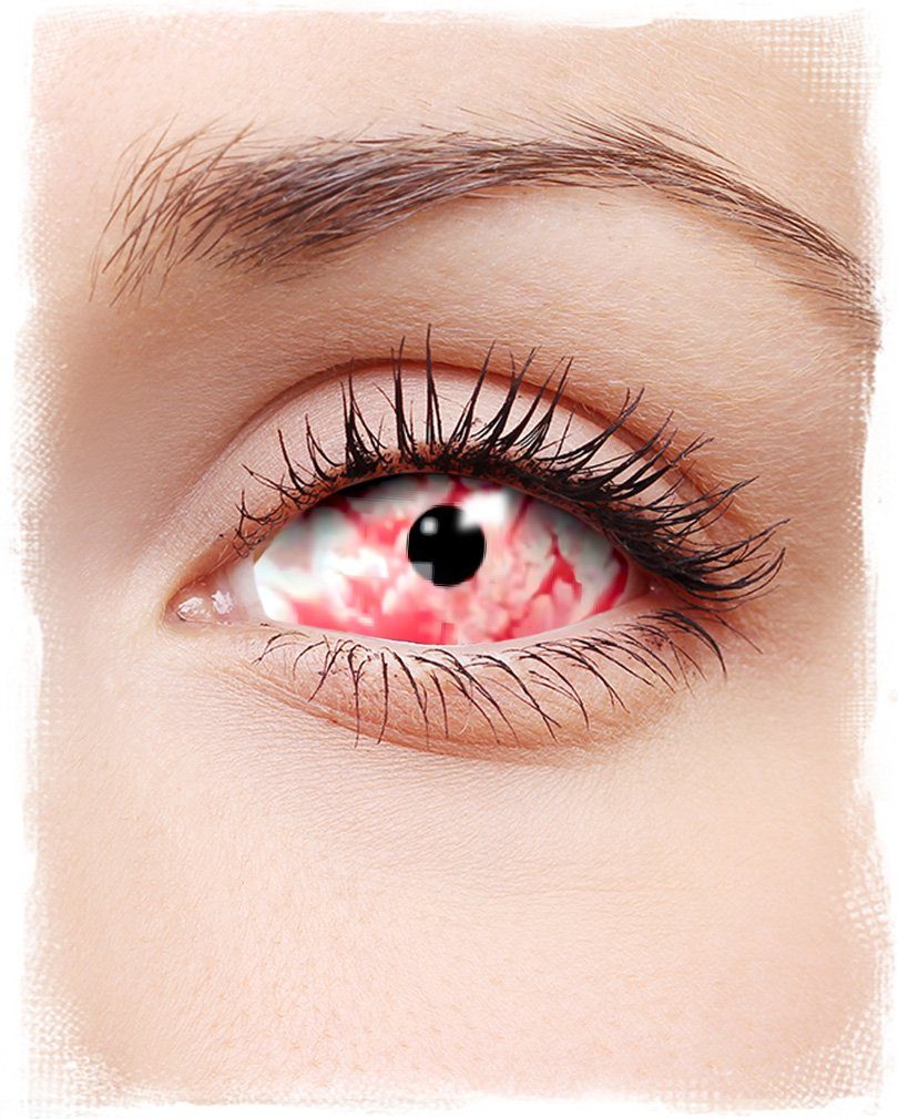 Farblinsen Sclera Kontaktlinsen - Bloody Zombie