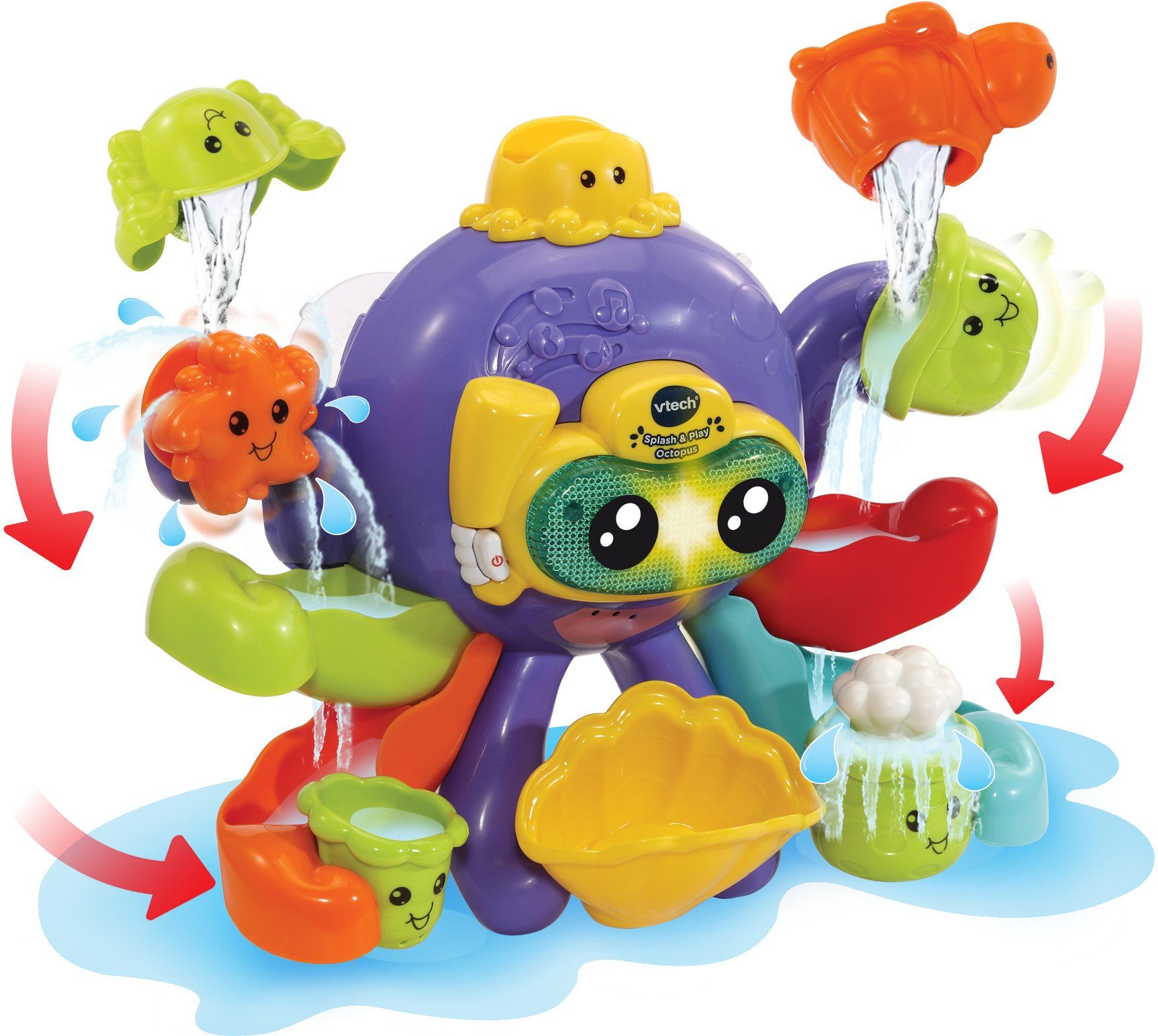 Sound Vtech® mit Badespaß Badespielzeug Oktopus,