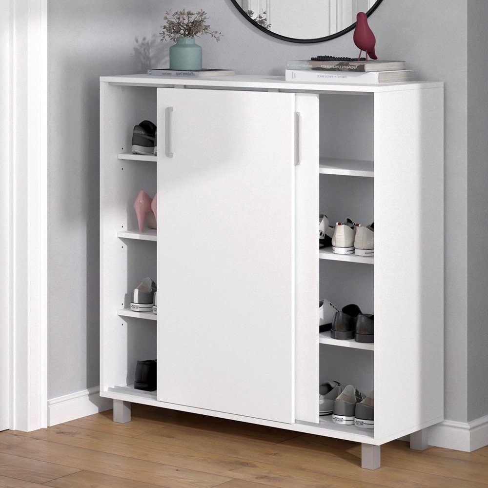 Vicco Schuhschrank Viva, Weiß, 100 x 108 cm günstig online kaufen