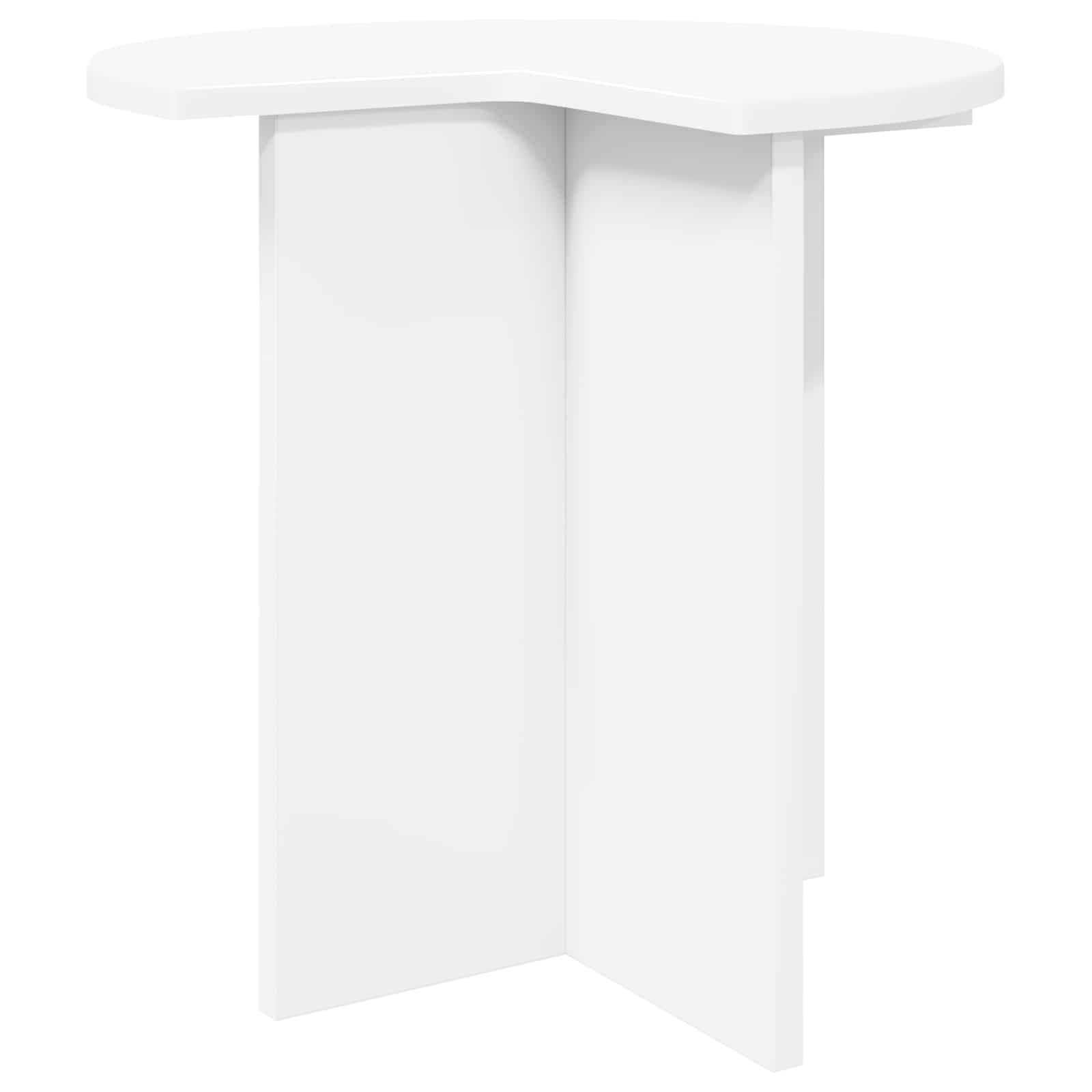 vidaXL Beistelltisch Beistelltisch Weiß Ø 39 x 38 cm Holzwerkstoff (1-St)