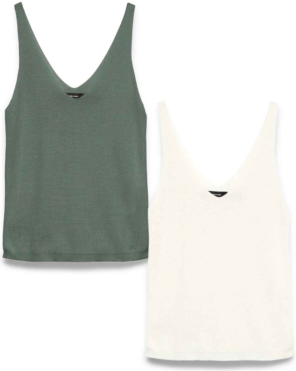 Vero Moda Tanktop (2er Pack) klassisches Top in Rippstruktur vielseitig kom günstig online kaufen