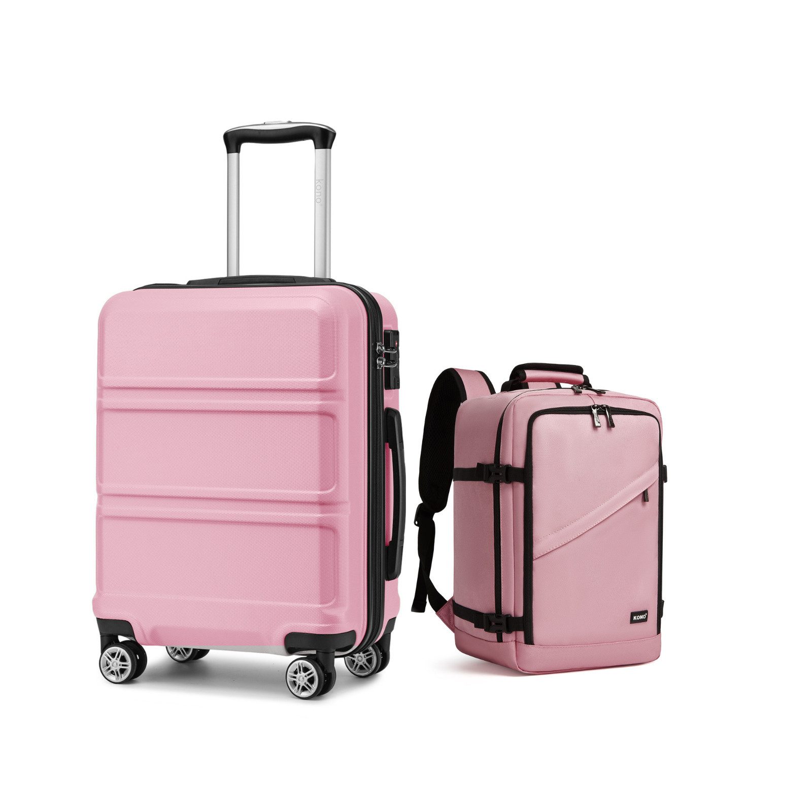 KONO Kofferset 2-teiliges Set, Hartschalen-Koffer (52cm günstig online kaufen