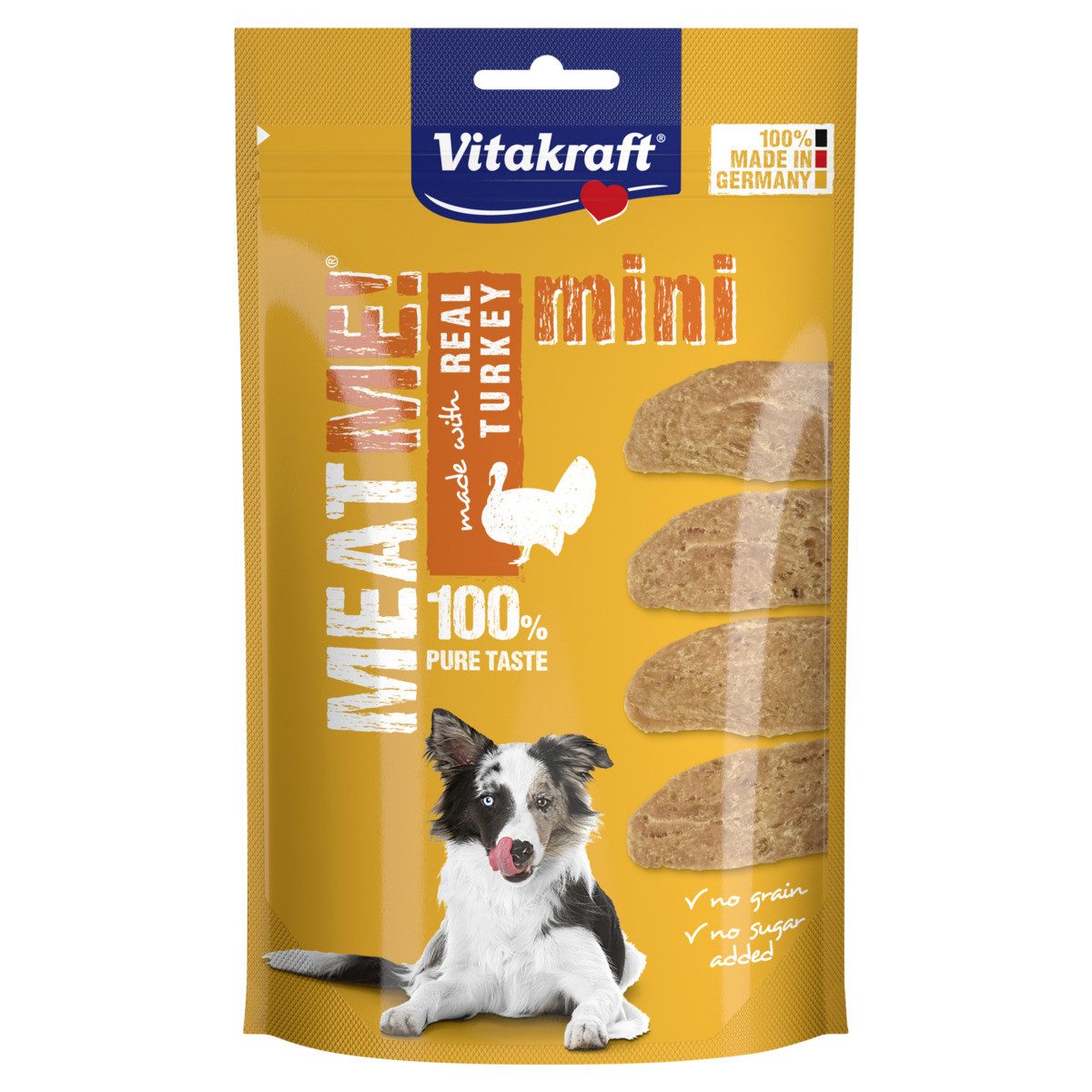 Vitakraft MEAT ME! MINI + Turkey 60 g, Trockenfutter für: Hund