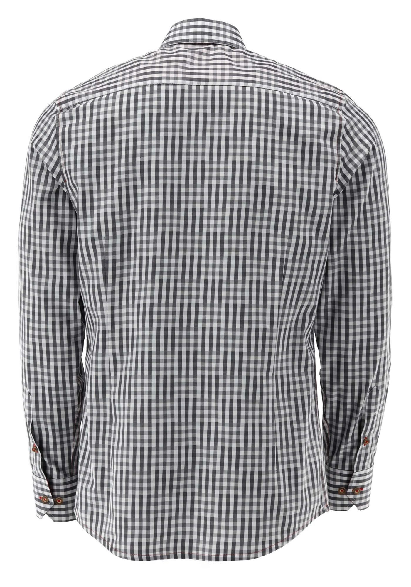 OS Trachten Trachtenhemd Zufir Langarmhemd mit Haifischkragen günstig online kaufen