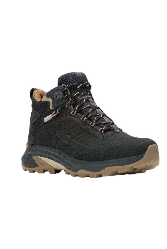 Merrell Moab Speed 2 Leather MID WP (Nubukleder, wasserdicht) schwarz Herren Wanderschuh