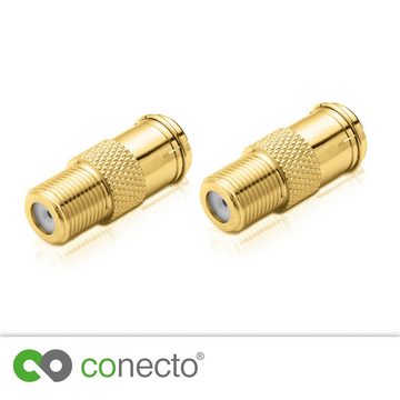 conecto conecto Antennen-Adapter, F-Buchse auf IEC-Koax-Buchse, Adapter zum SAT-Kabel