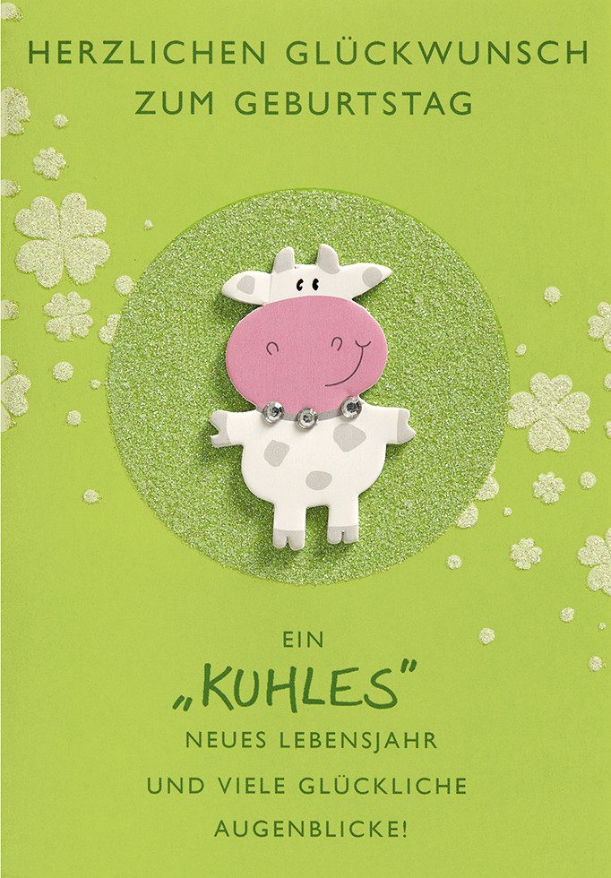 Grußkarten Geburtstag Glückwunschkarte im Format 115x17cm mit Umschlag uniq151