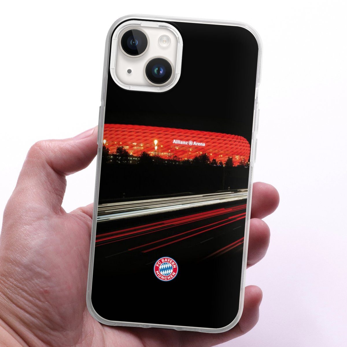 DeinDesign Handyhülle FC Bayern München FCB Stadion FC Bayern München Allianz Arena, Apple iPhone 14 Silikon Hülle Bumper Case Handy Schutzhülle