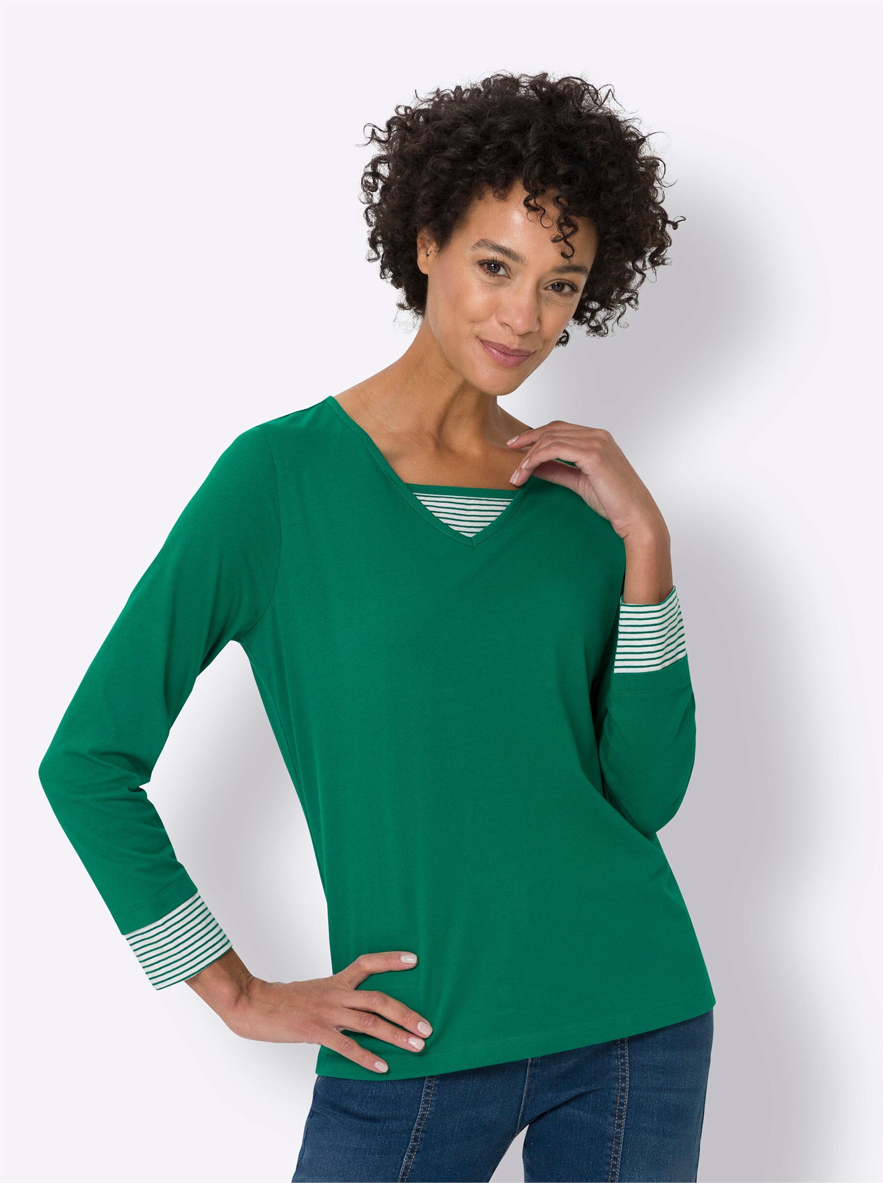 Sieh an! T-Shirt Shirt Langarm