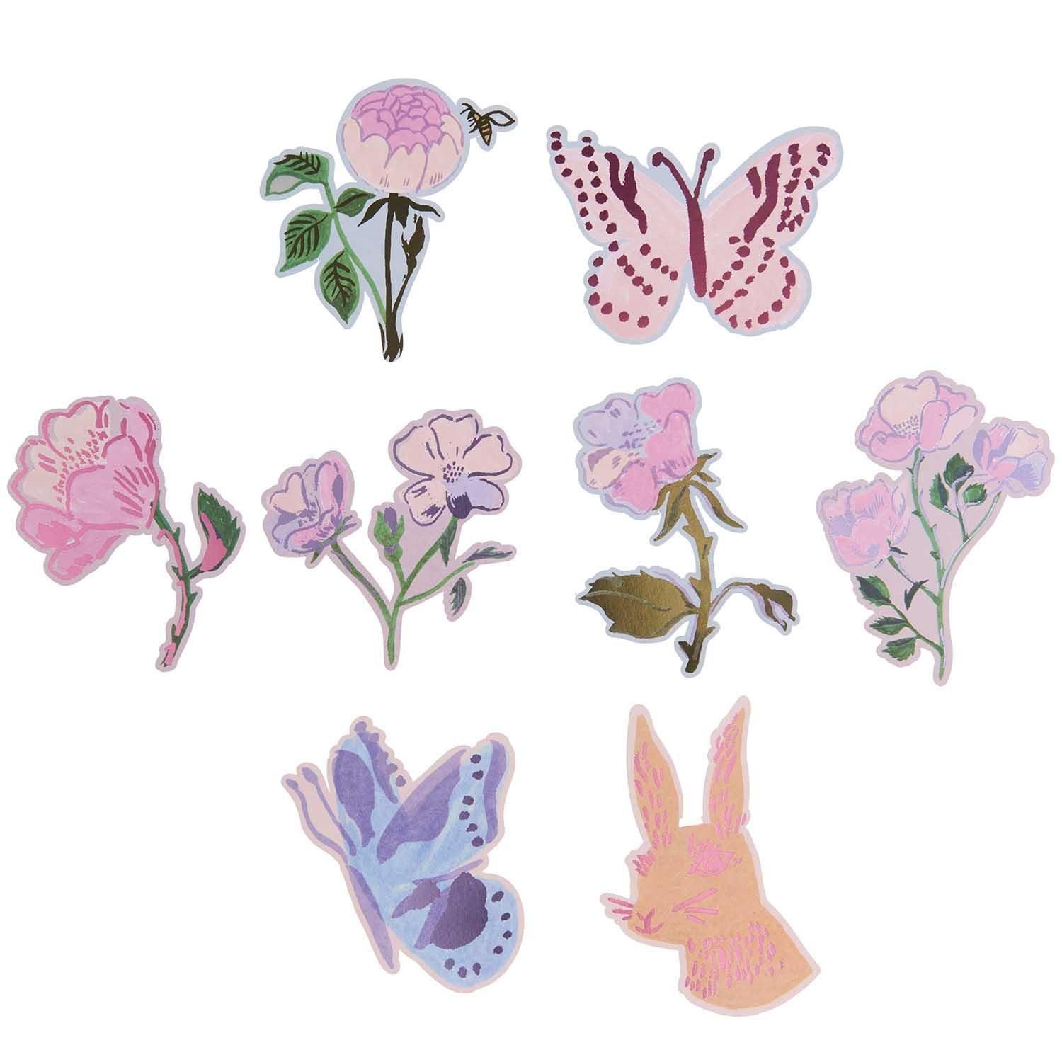 Rico Design Grußkarte Kartenset La Vie en Rose, Ostern, 8 Karten, 8 Umschläge B6