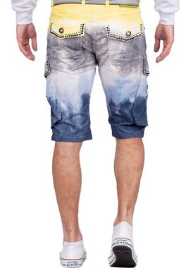 Cipo & Baxx Jeansshorts Kurze Hose BA-CK211 (1-tlg) Nieten im Cargo Style