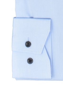 MARVELIS Businesshemd Businesshemd - Modern Fit - Langarm - Einfarbig - Hellblau