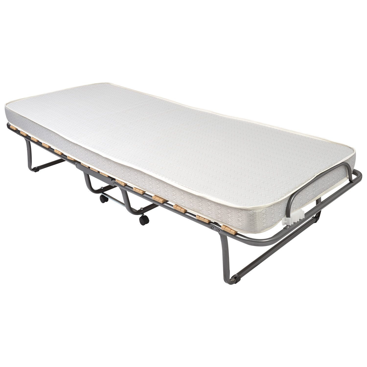 Veraflex Gästebett Gästebett Colonia klappbar 80x200 cm Liegefläche 190cm langlebiges & faltbares Reisebett inkl Schutzhülle & 10, 5 cm Matratze