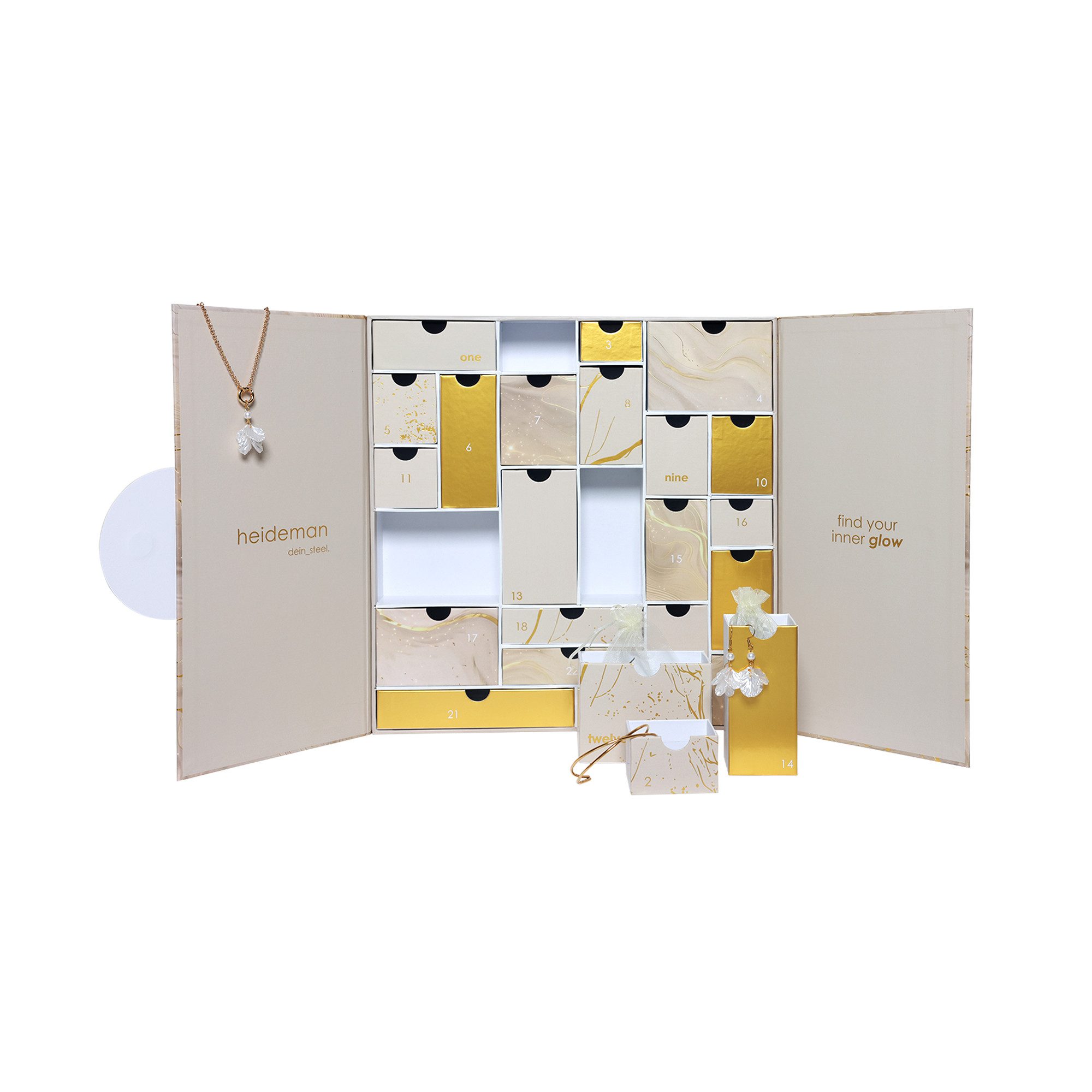 Heideman Schmuck-Adventskalender Heideman Schmuck Adventskalender – Weihnachtskalender 2026, Adventkalender mehrteilig Schmuck für Frauen - 24 Schmuckstücke – Bild 3 von 5
