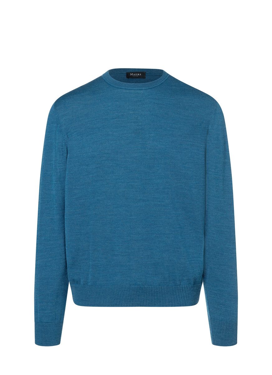MAERZ Muenchen Strickfleece-Pullover Pullover Rundhals 1/1 Arm günstig online kaufen