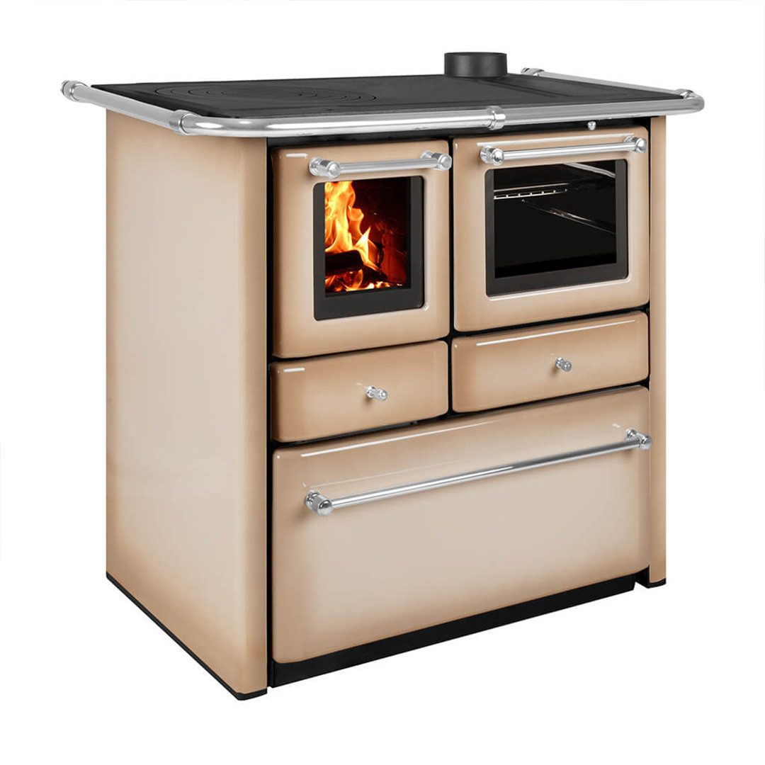 Lincar Kaminofen Küchenofen Lincar Gaia V cappuccino, 6,3 kW