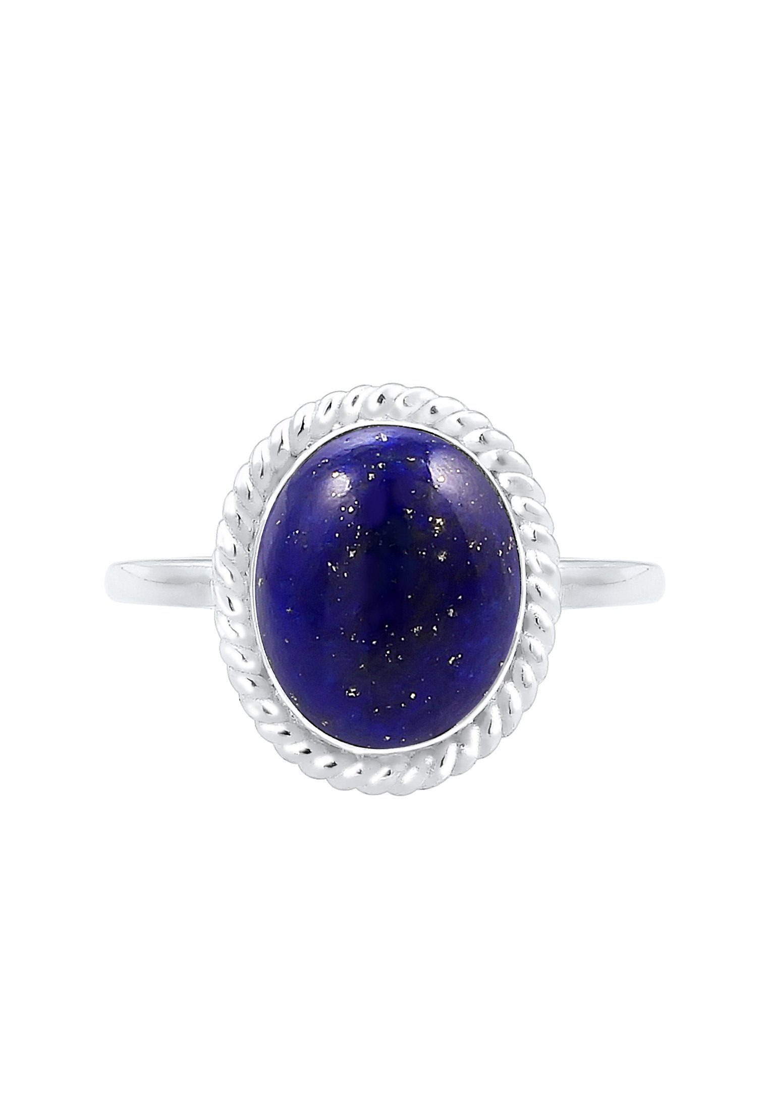 Elli Premium Fingerring Cocktailring Lapis Lazuli Edelstein 925er Silber günstig online kaufen