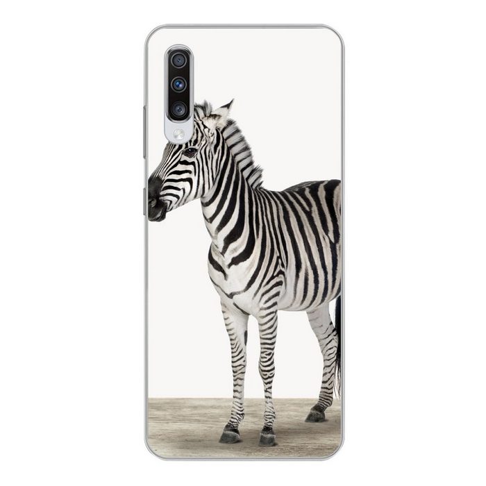 MuchoWow Handyhülle Zebra - Mädchen - Tiere - Kinder - Jungen Phone Case Handyhülle Samsung Galaxy A70 Silikon Schutzhülle