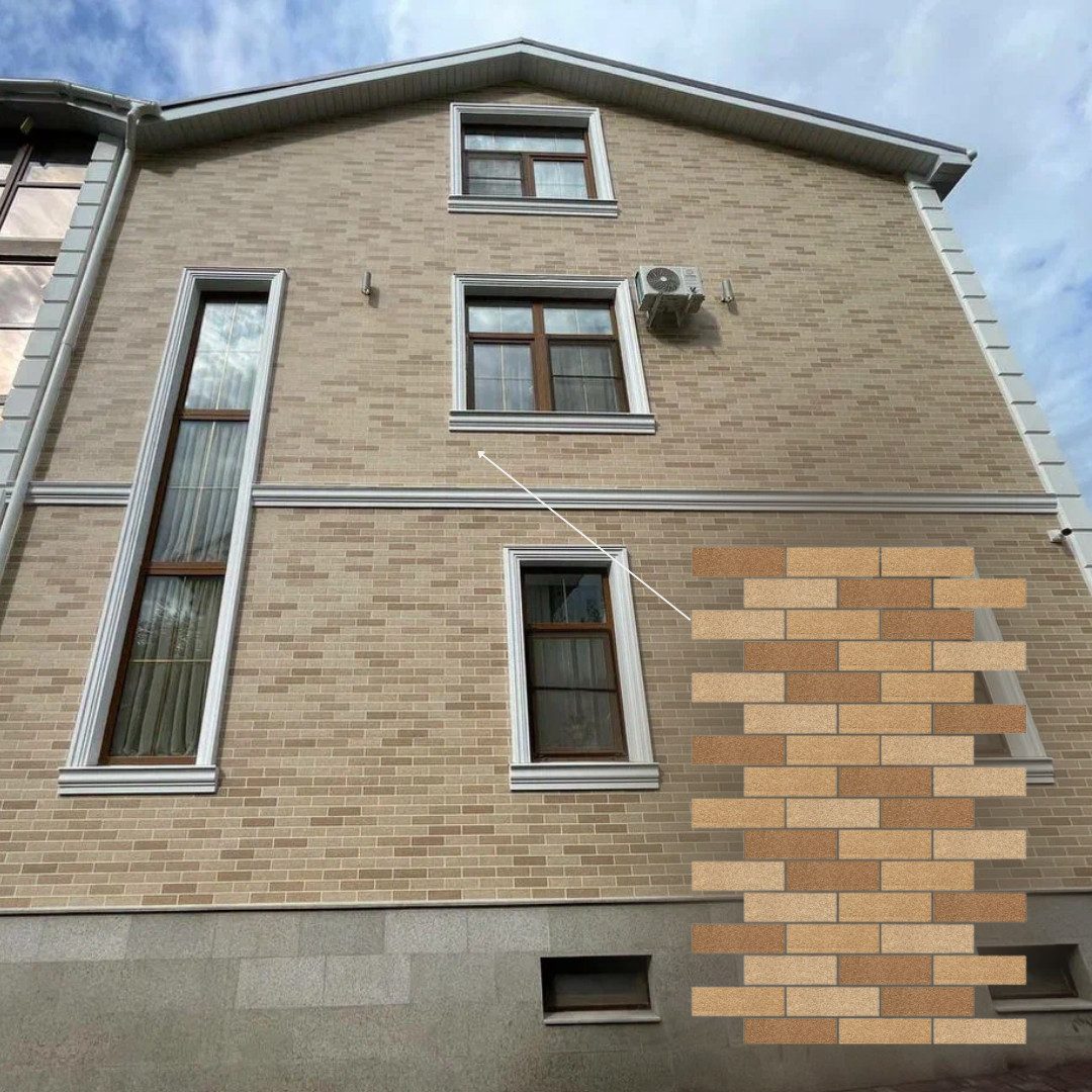 STM Company Wandpaneel AMK Fassadenziegel-Optik Paneele, Wandpaneele für Innen & Außen, 9,4 qm, (Packung, 9,4 m) Dekorative & witterungsbeständige Fassadenverkleidung, (9,4 m² Set)