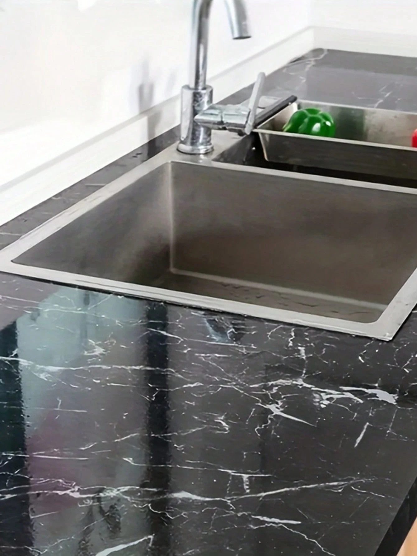 Küchentapete Abwaschbare Tapete selbstklebend Feuchtigkeitsresistent DIY Wanddesign