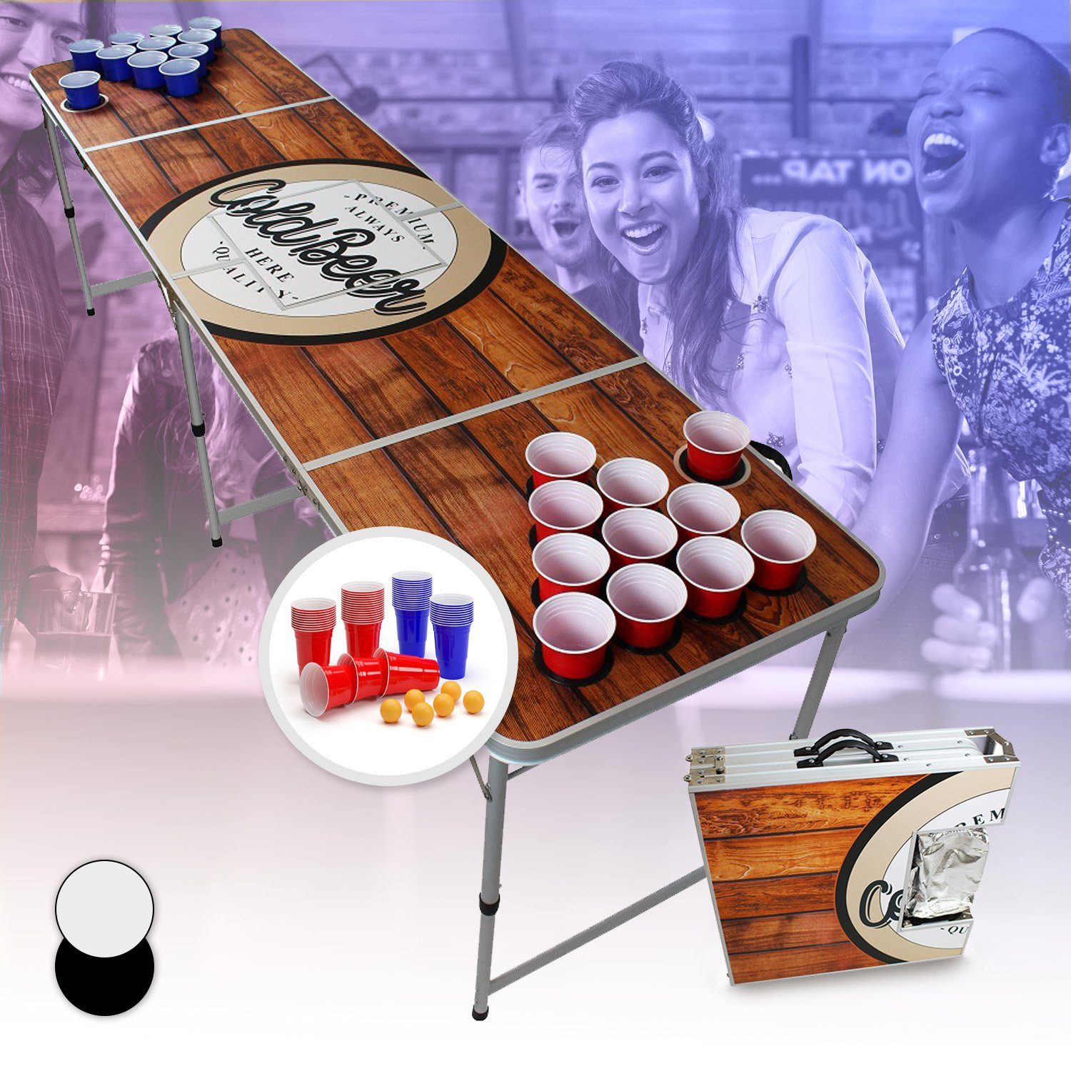 BeerCup Spieltisch Backspin Beer Pong Tisch günstig online kaufen