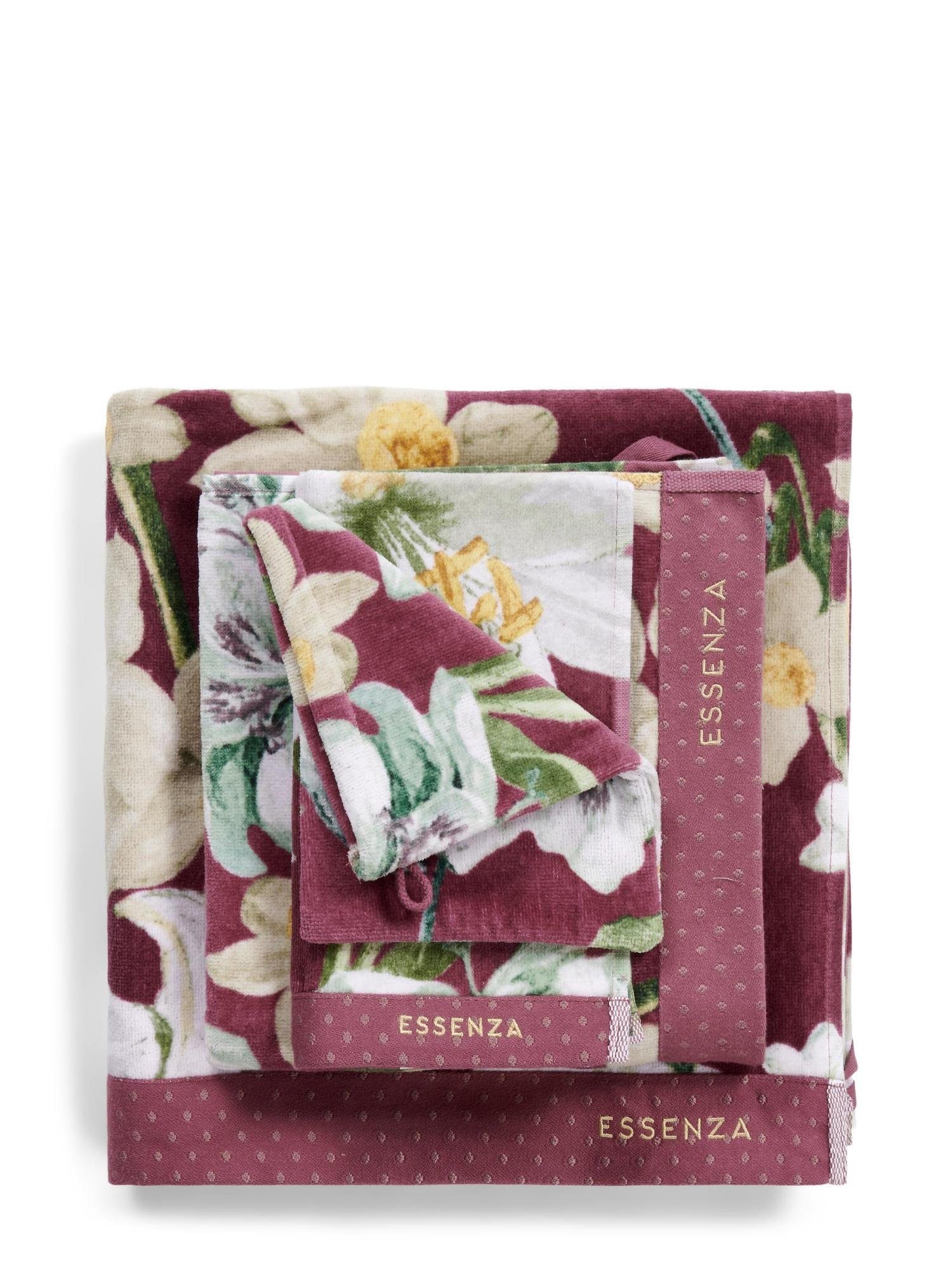 Essenza Handtücher Rosalee, Frottier-Velours (1-St), Design Plum im floralen