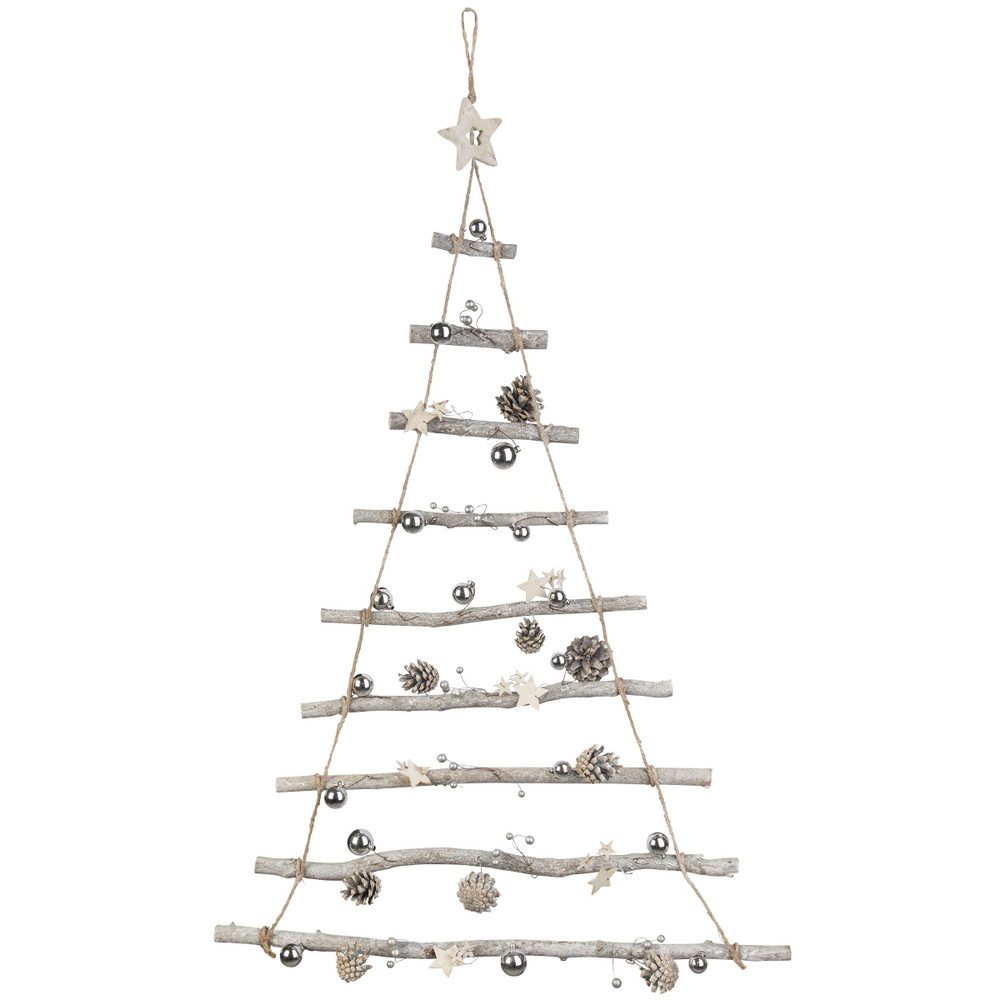 Weihnachtsfigur Dekohänger - Baum - aus Holz - 100 x 64 cm
