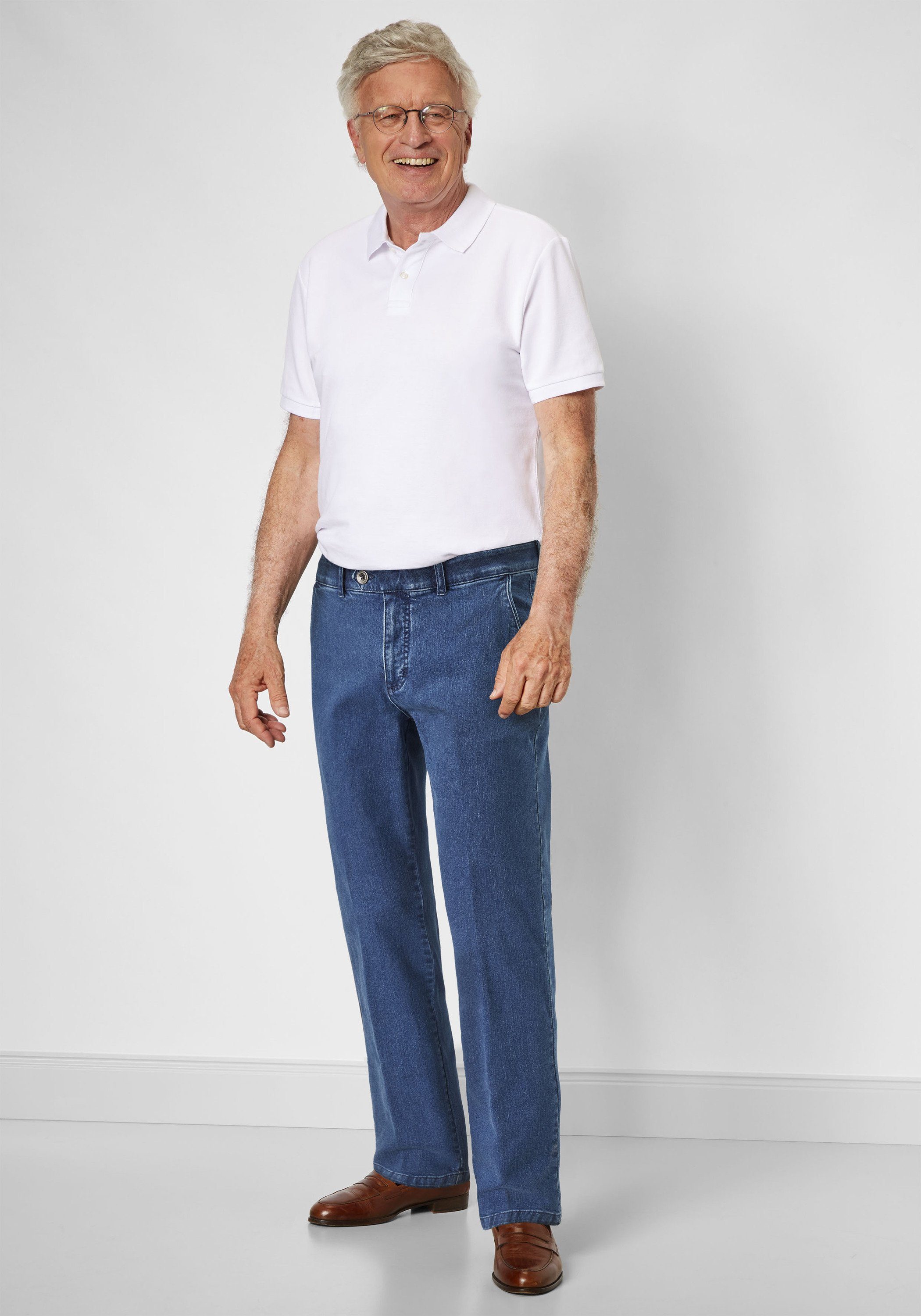 Suprax Regular-fit-Jeans Jeans mit Komfort-Dehnbund und Sicherheitstasche – Bild 4 von 5