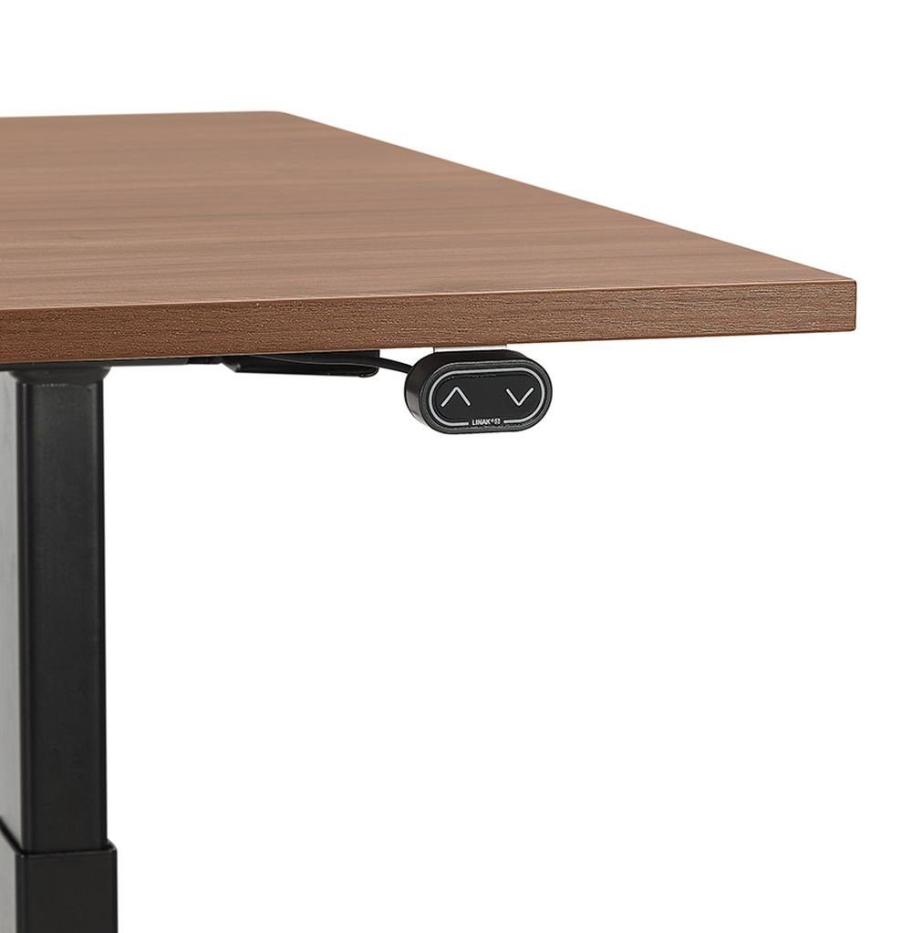(Braun) Laptoptisch Dunkles Schreibtisch SHIRIN Holz DESIGN PC-Tisch Schreibtisch Büro KADIMA