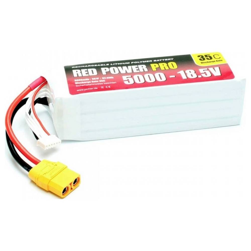 Red Power LiPo Akku PRO 5000 - 18.5V 19126 Akku, Wiederaufladbare Batterie