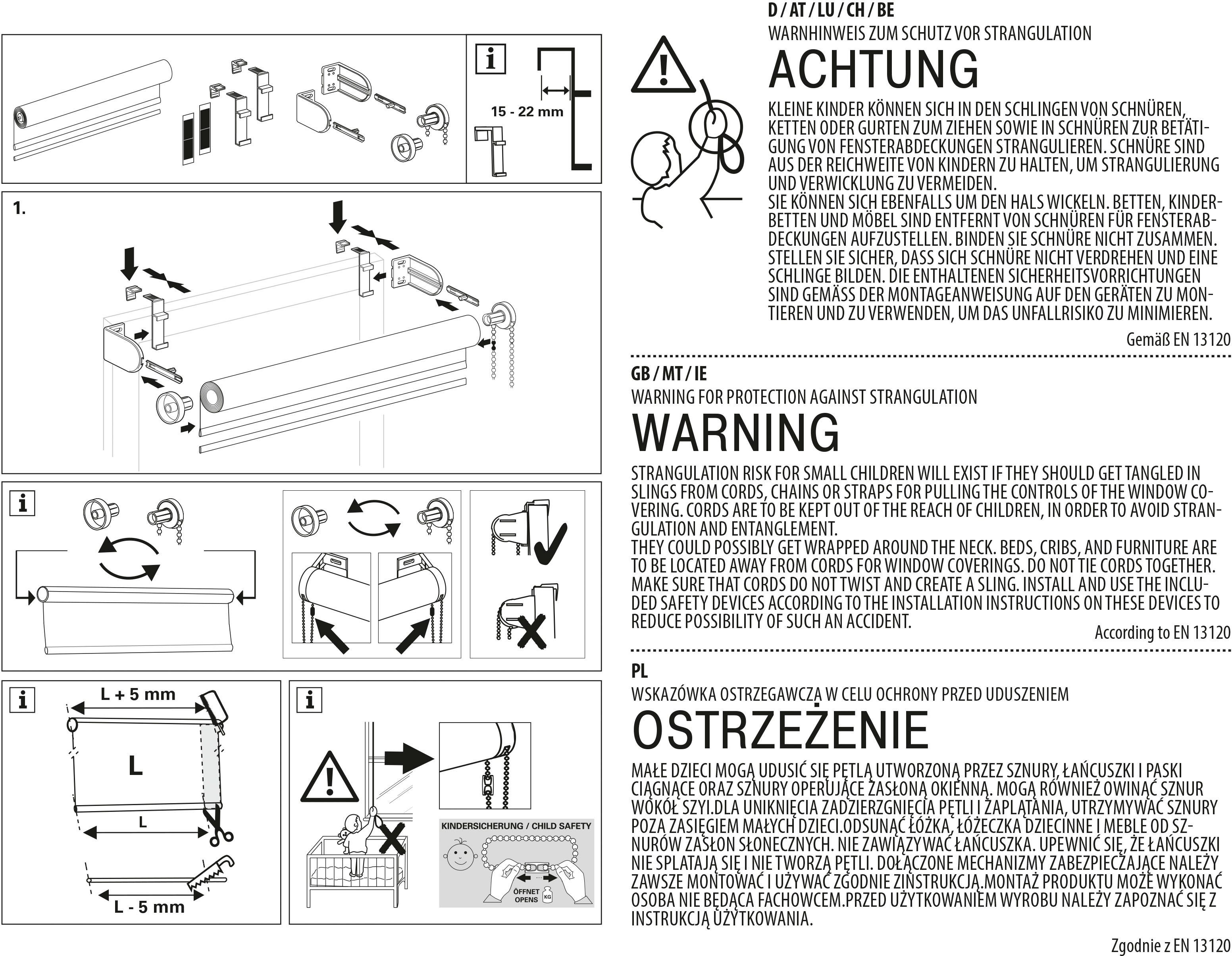 COUCH♥ der Kollektion Völlig ohne COUCH, Rollo blickdicht, Klemmfix, Bohren, nachhaltig schön, Rolle, hellgrau von Seitenzugrollo Couch