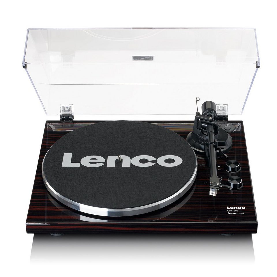 Lenco LBT-288WA Plattenspieler (Riemenantrieb), USB-Anschluss für  PC-Verbindung zur Umwandlung von Vinyl in MP3