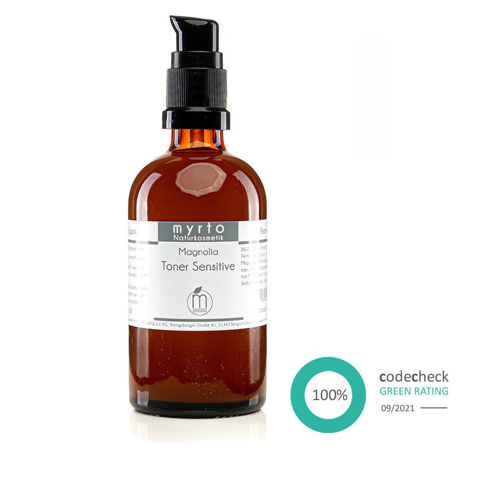 myrto Naturkosmetik Gesichtsfluid Bio Magnolia Toner Sensitive - für empfindliche Mischhaut, mit Hyaluron, gegen unreine Haut, lindert Hautreizungen & Rötungen