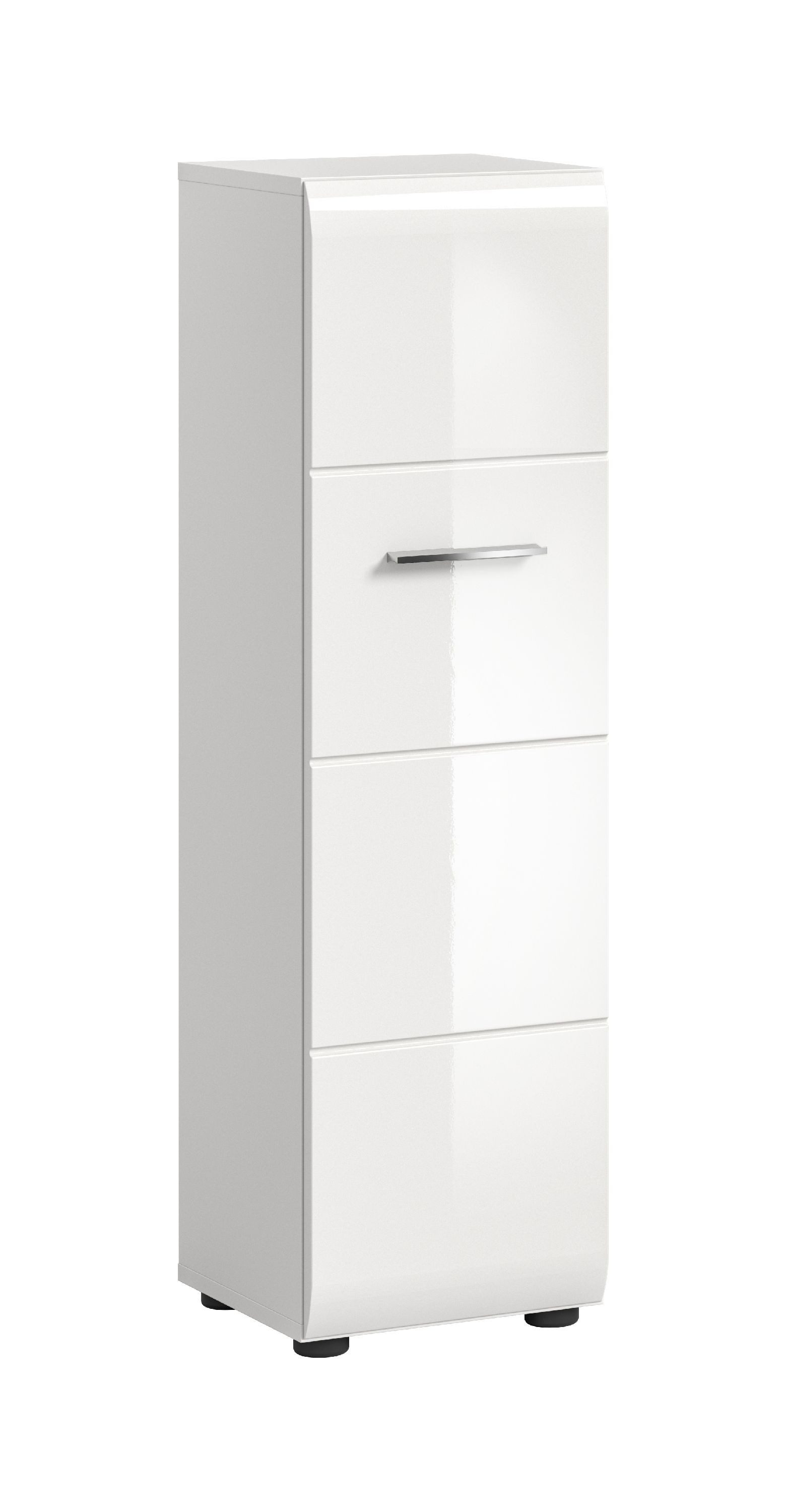 xonox.home Stauraumschrank weiß Nachbildung Melamin beschichtet modern 30x106x30 cm