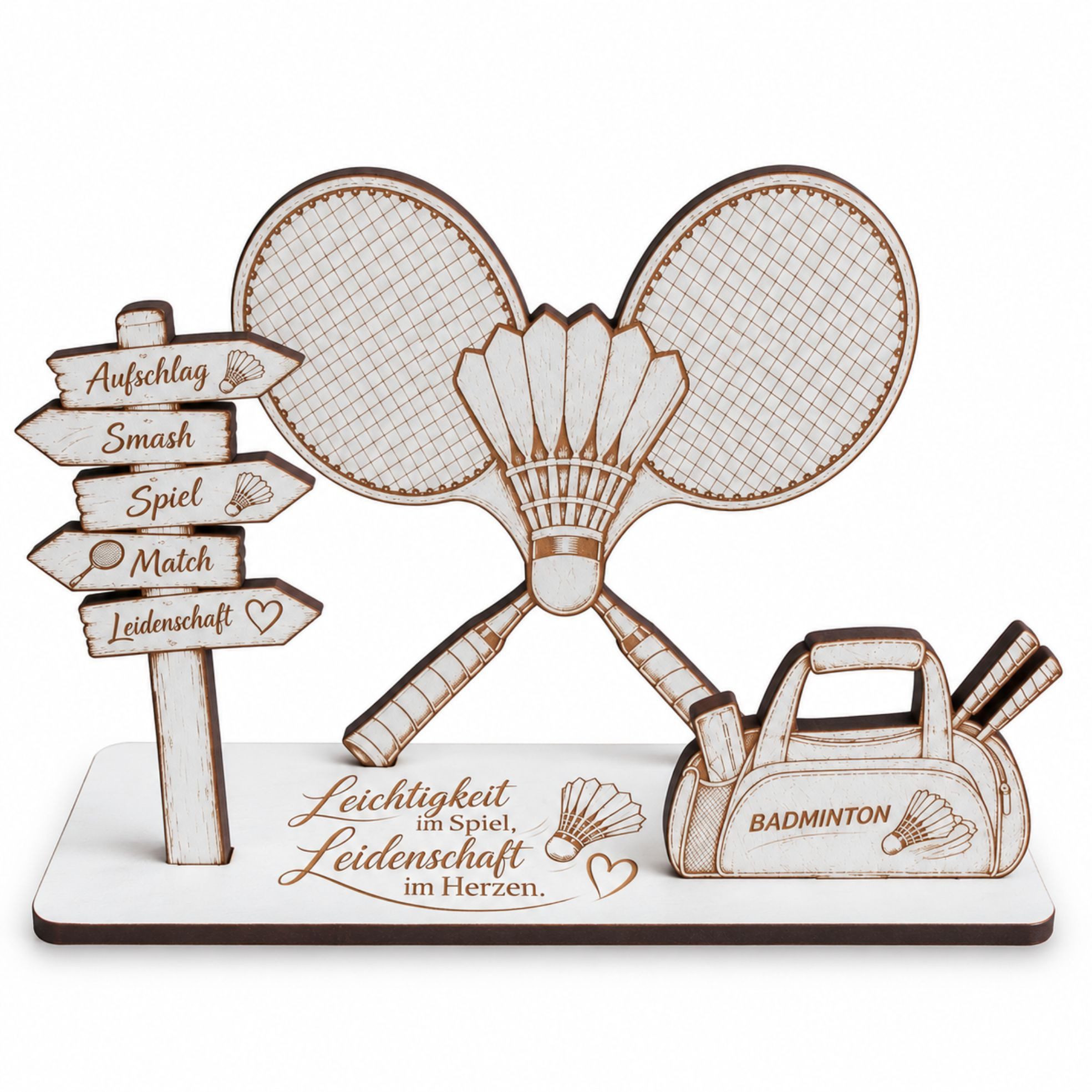 Dekolando Geschenkkarte Badminton Geldgeschenk Federball Geschenk für Badminton-Fans 14x9cm