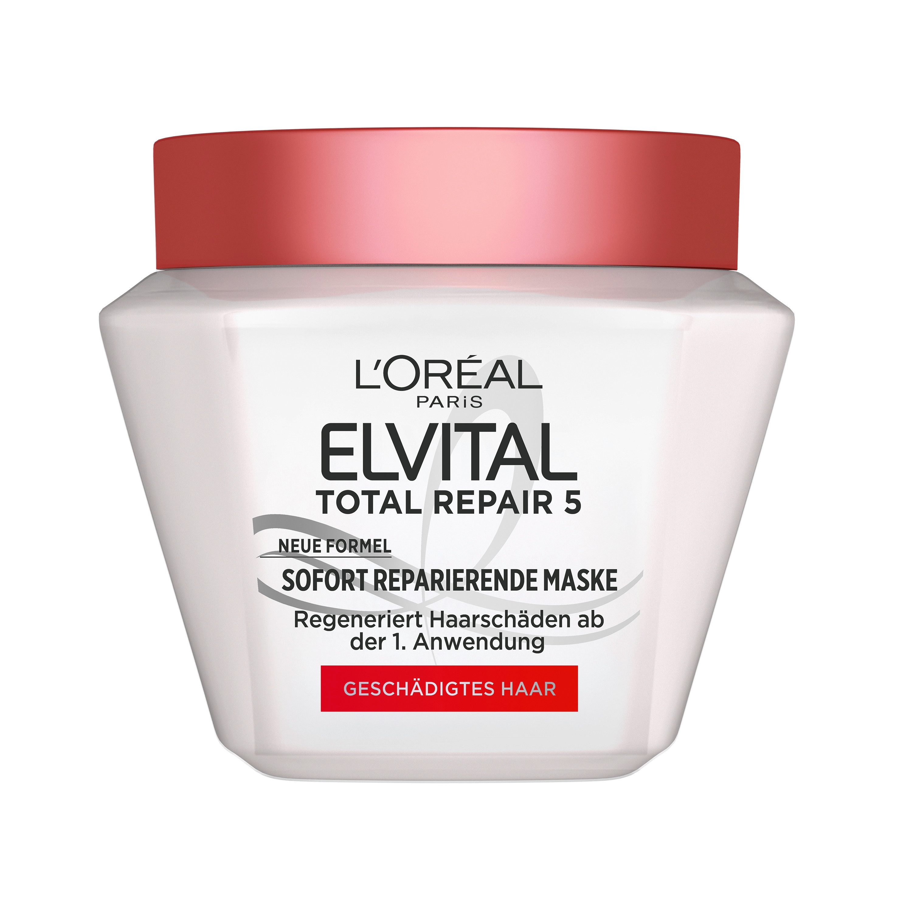 L'ORÉAL PARIS Haarmaske ELVITAL TOTAL REPAIR 5 MASKE, für geschädigtes Haar