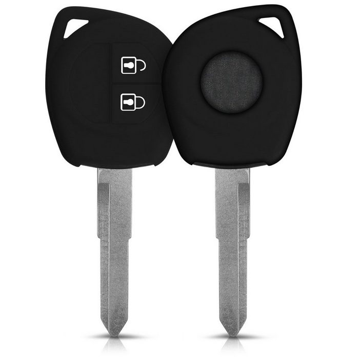 kwmobile Schlüsseltasche Autoschlüssel Silikon Hülle für Suzuki 2-Tasten Autoschlüssel Schlüsselhülle Schlüssel Case Cover