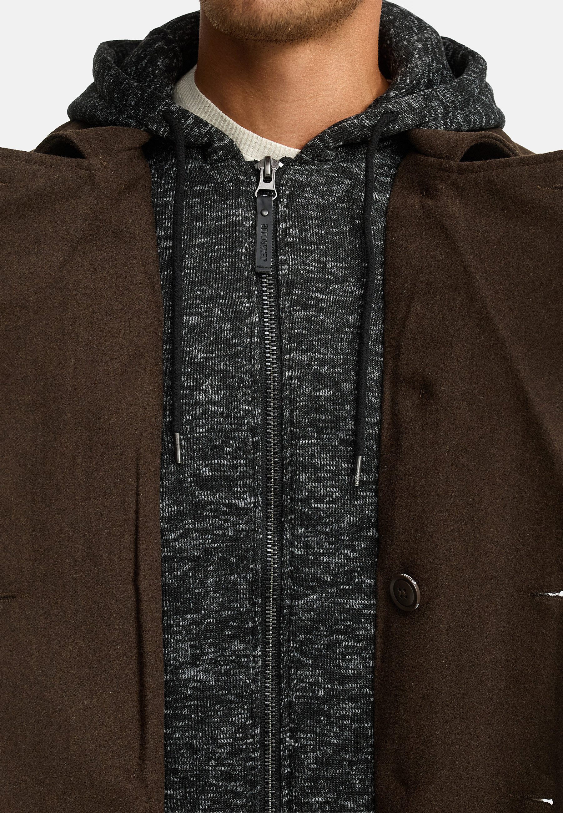 INDICODE Kurzmantel Herren Cliff Mantel Winter Herrenmantel – Bild 5 von 5