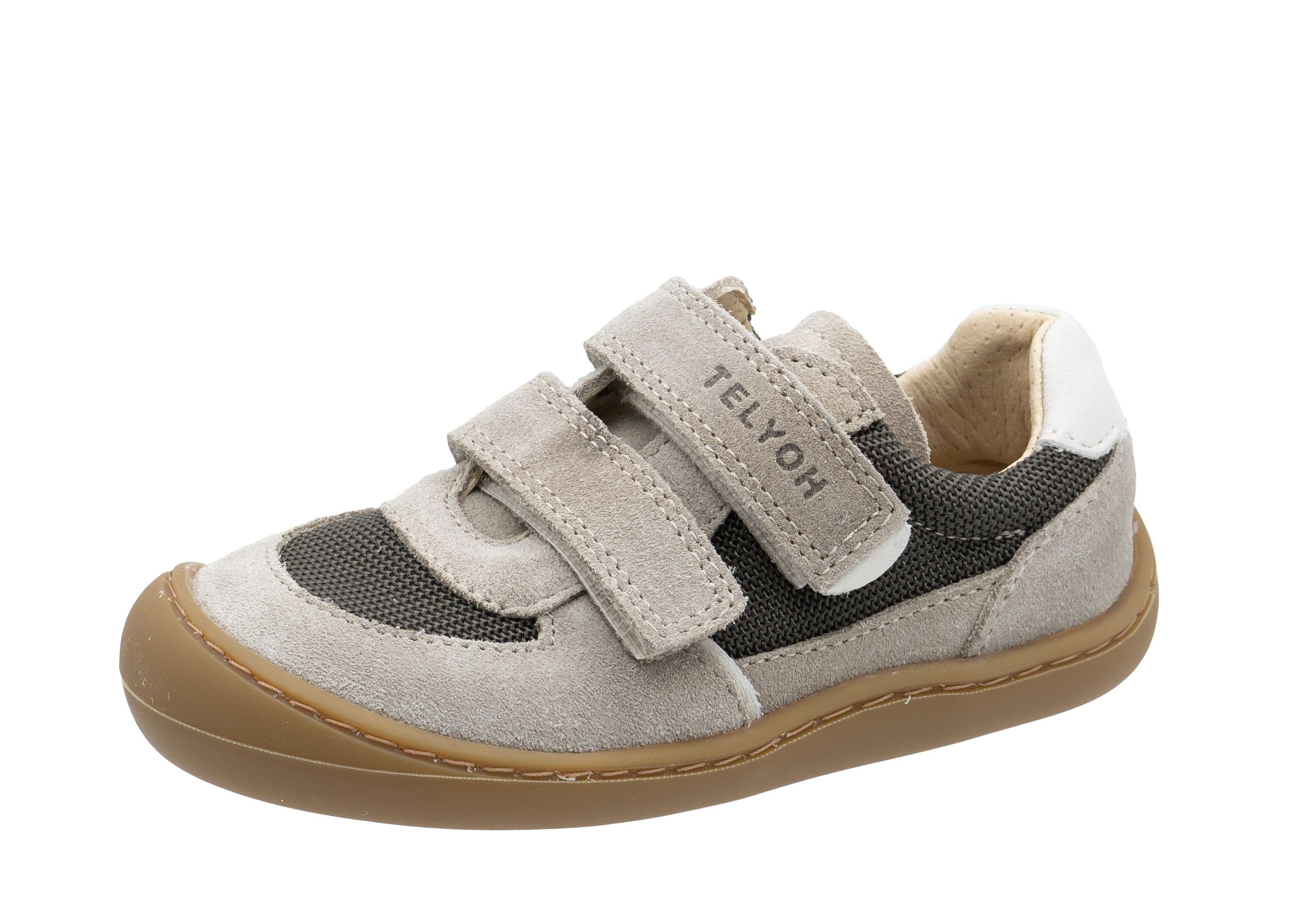 Telyoh Telyoh Barfußschuhe Sneaker Kinder Barefoot Y01141 Leder Beige Lauflernschuh