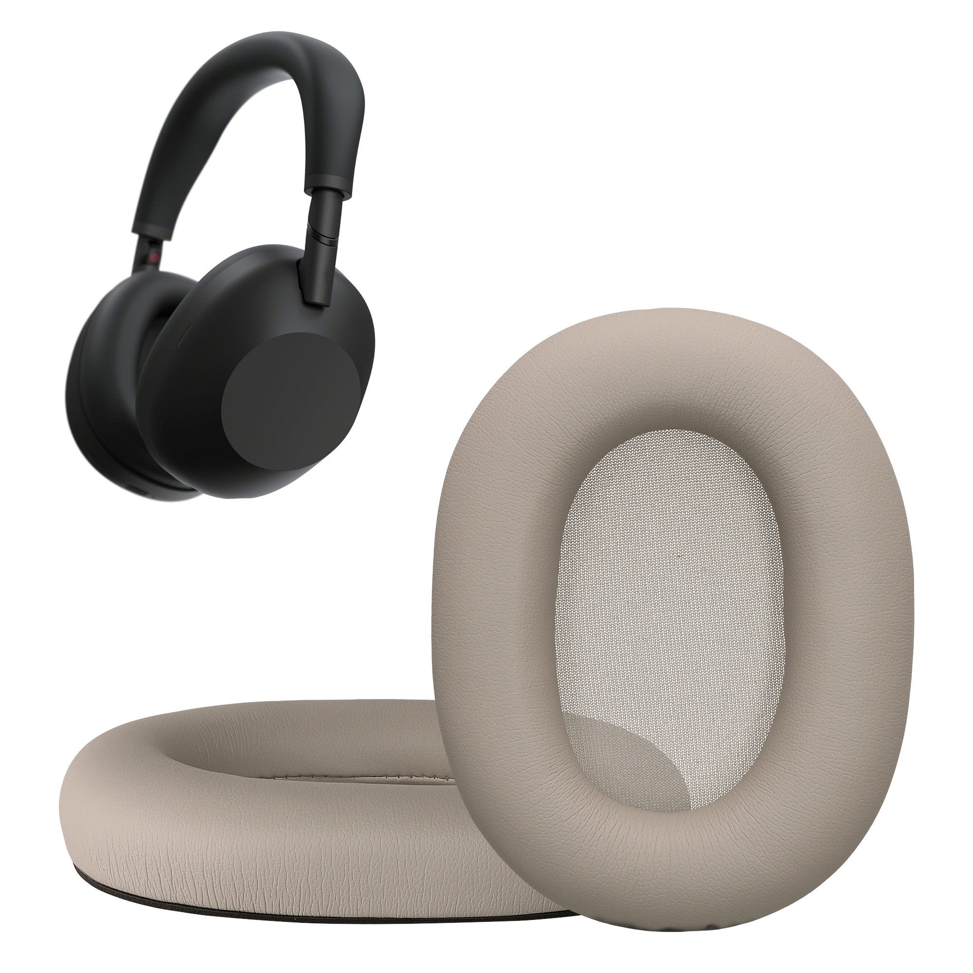 Kopfhörer-Schutzhülle 2x Kunstleder Ohrpolster für Sony WH-1000XM6