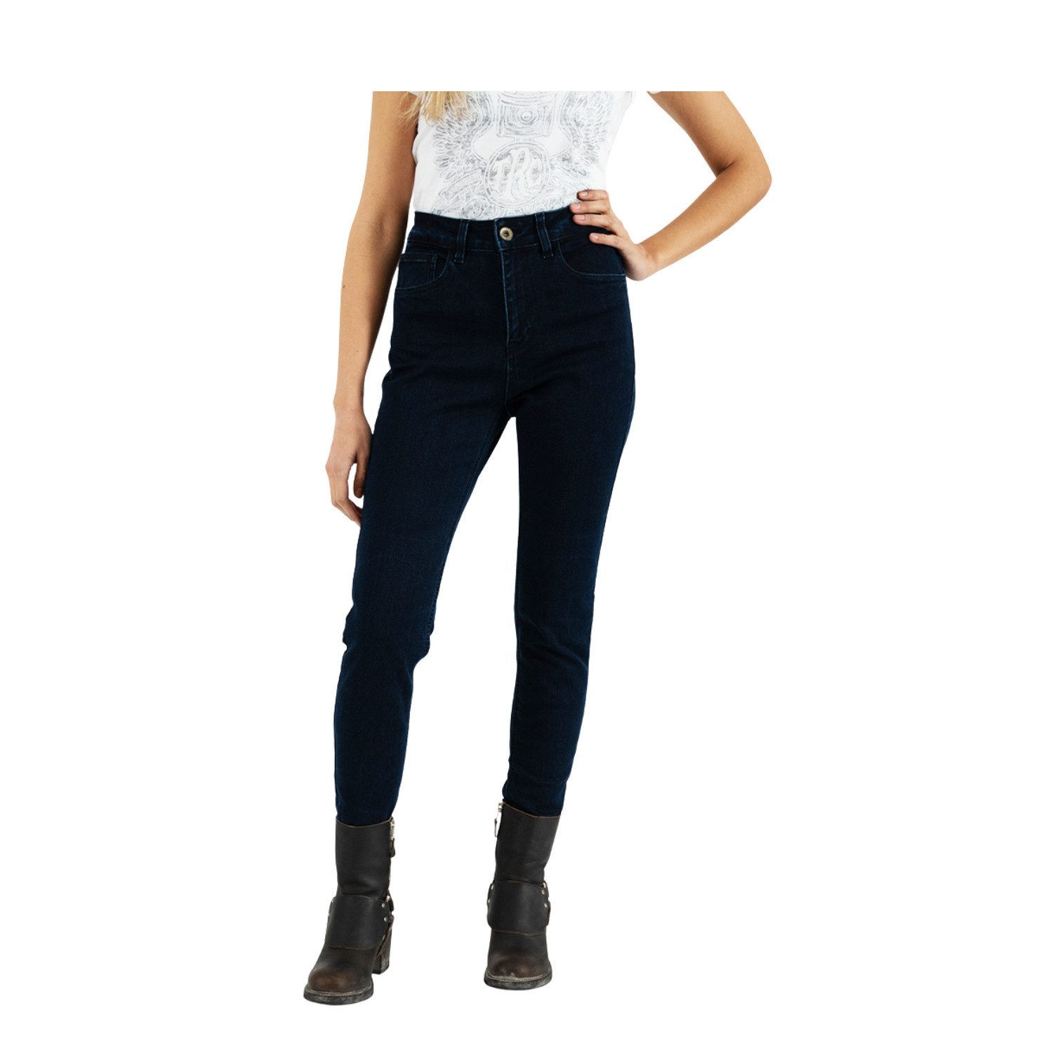 Rokker Motorradhose tech High Waist Blue günstig online kaufen