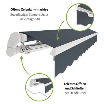 empasa Gelenkarmmarkise "START" Gelenkarmmarkise Gelenkarm Sonnenschutz Markise empasa